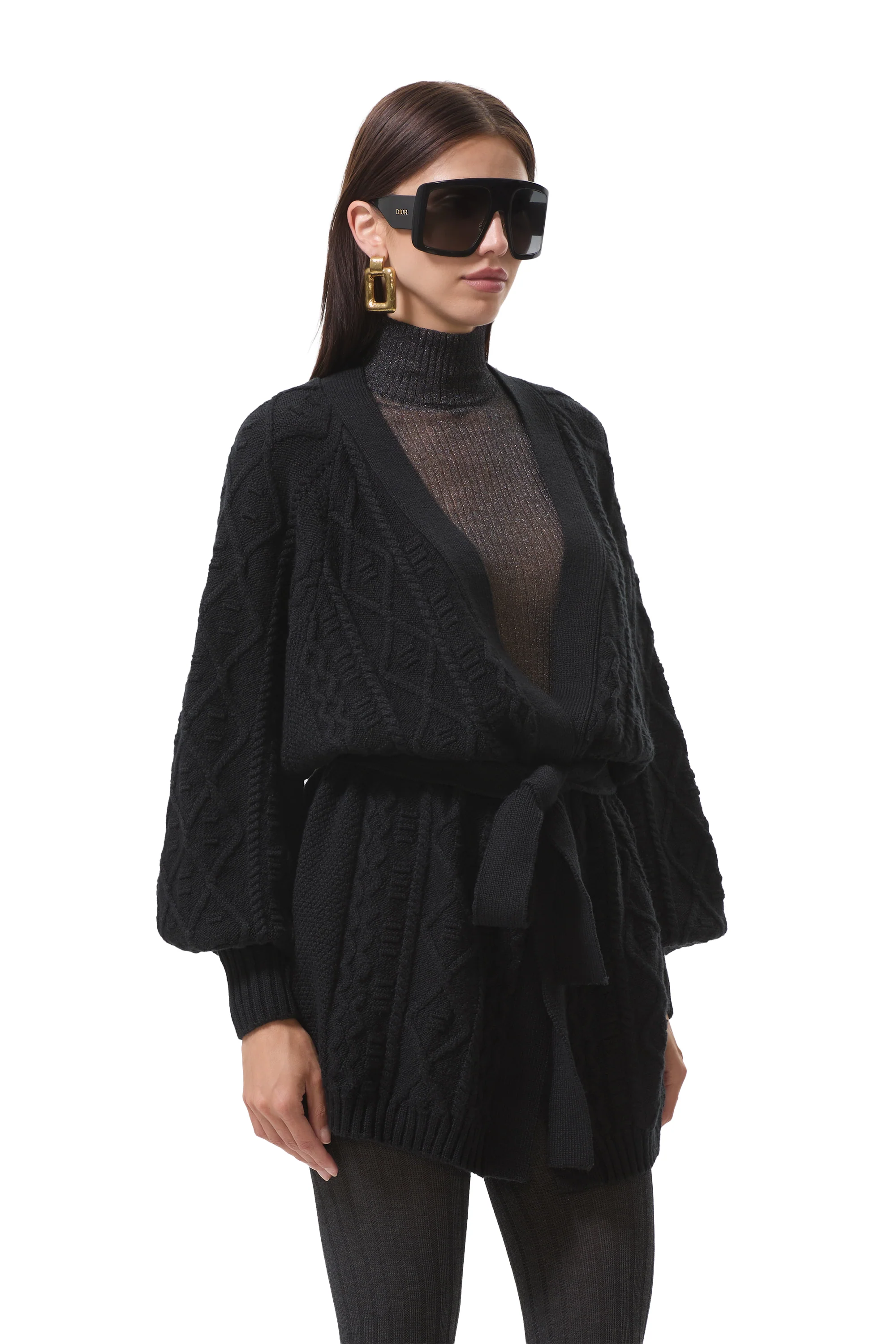 Bartow Wrap Sweater - Noir - Image 3