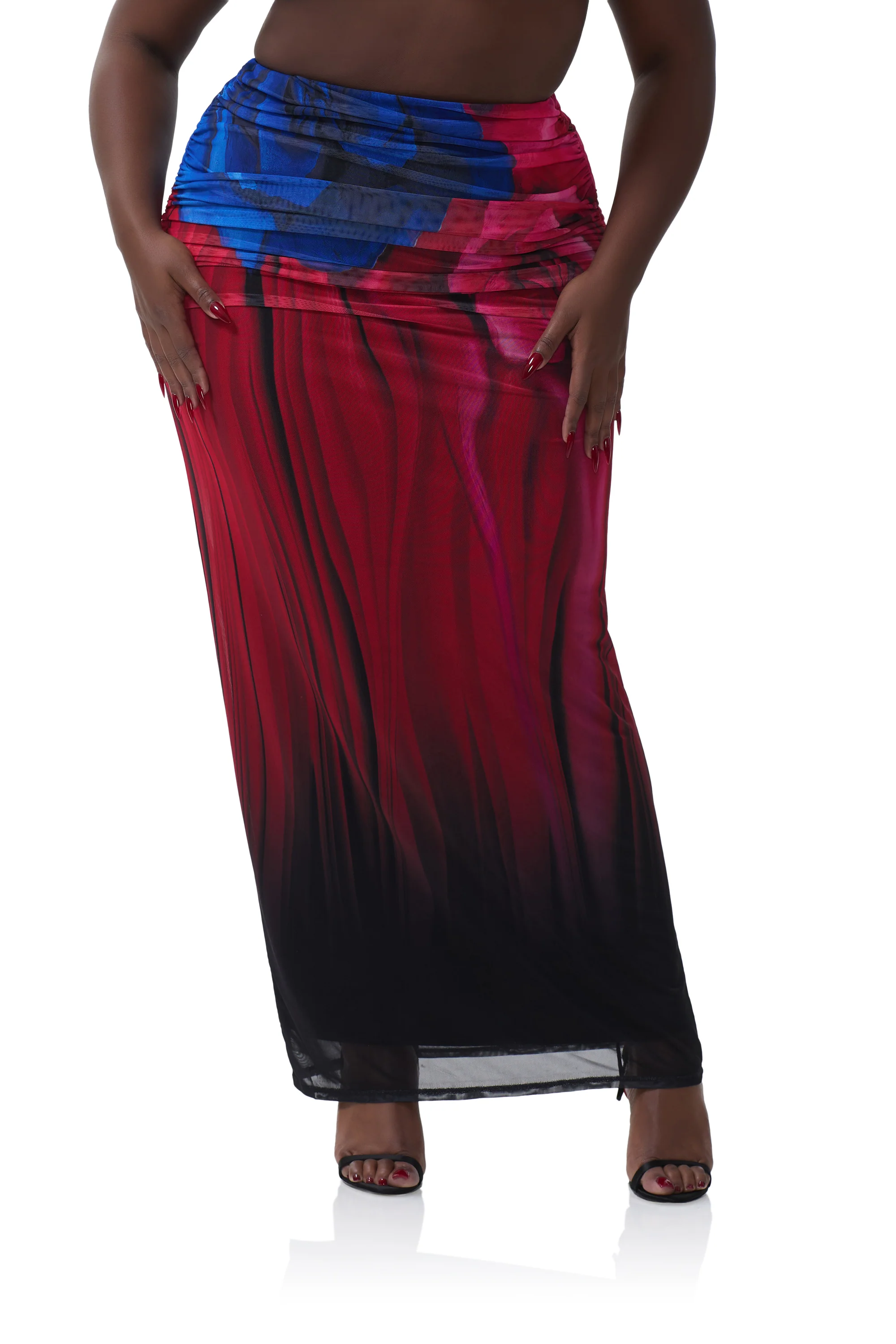 Bevin Skirt - Multi Blur Rose - Image 4