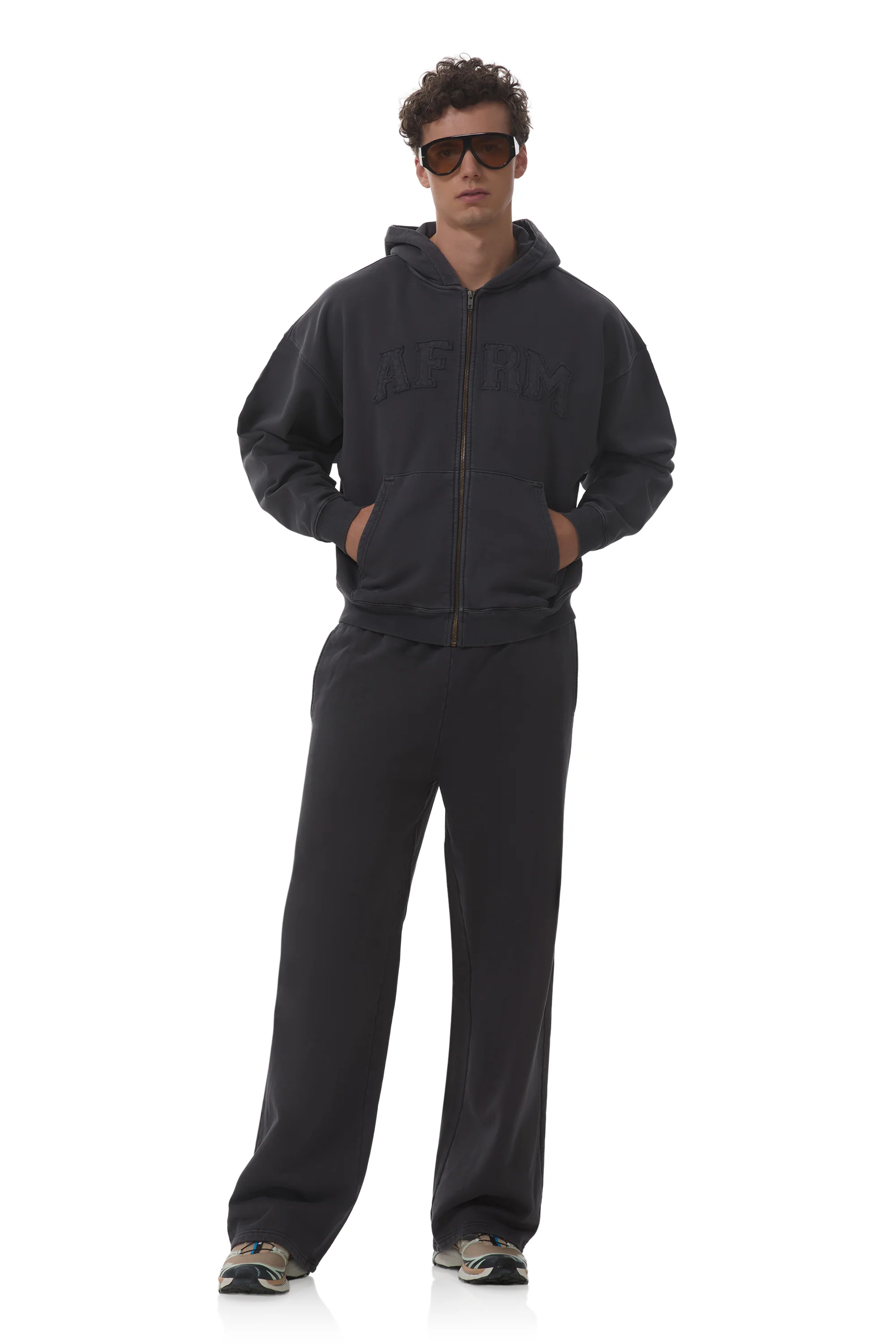 Cameron Zip Up Hoodie - Onyx