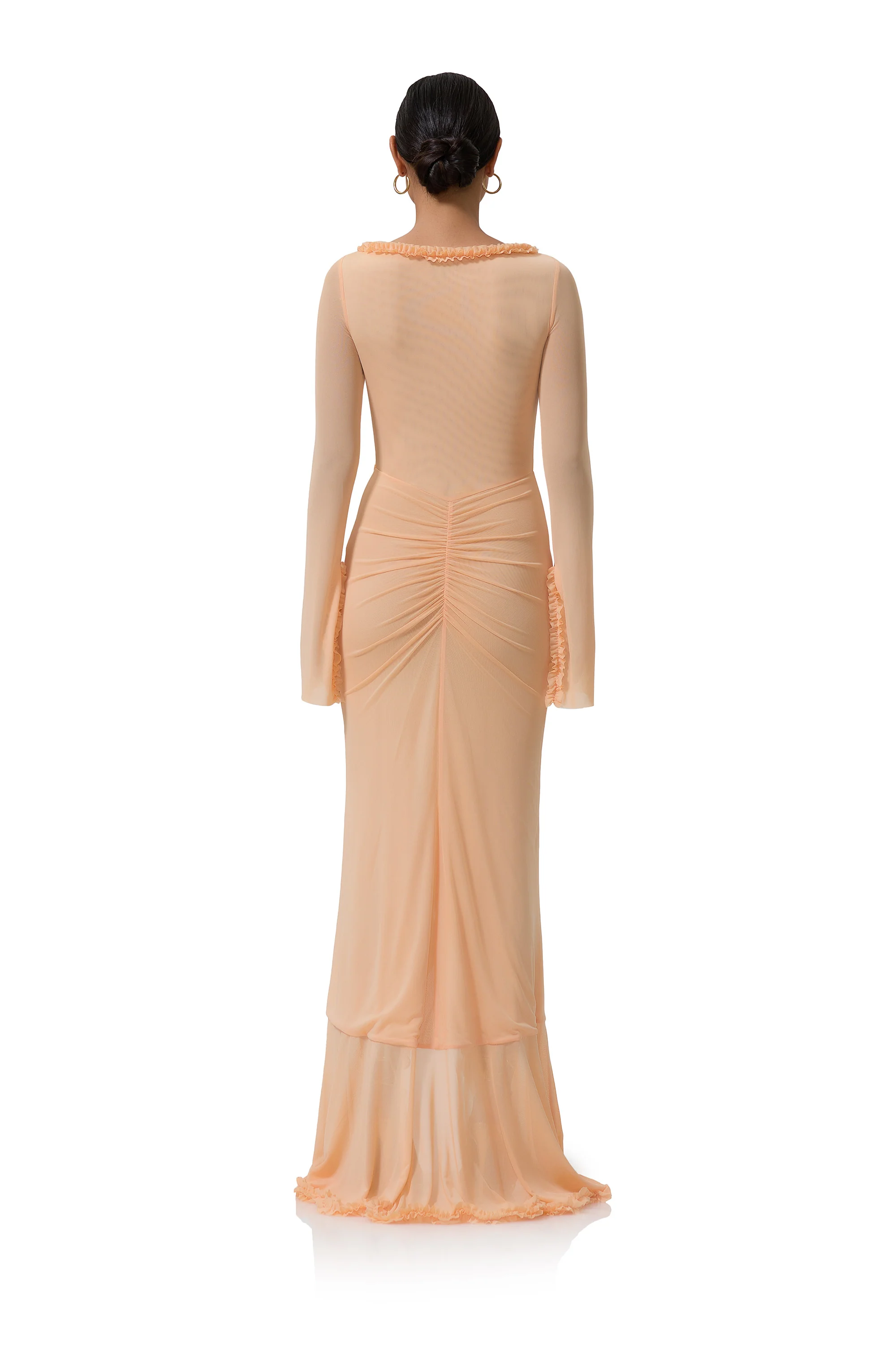 Cat Micro Ruffle Maxi - Peach Fuzz - Image 4