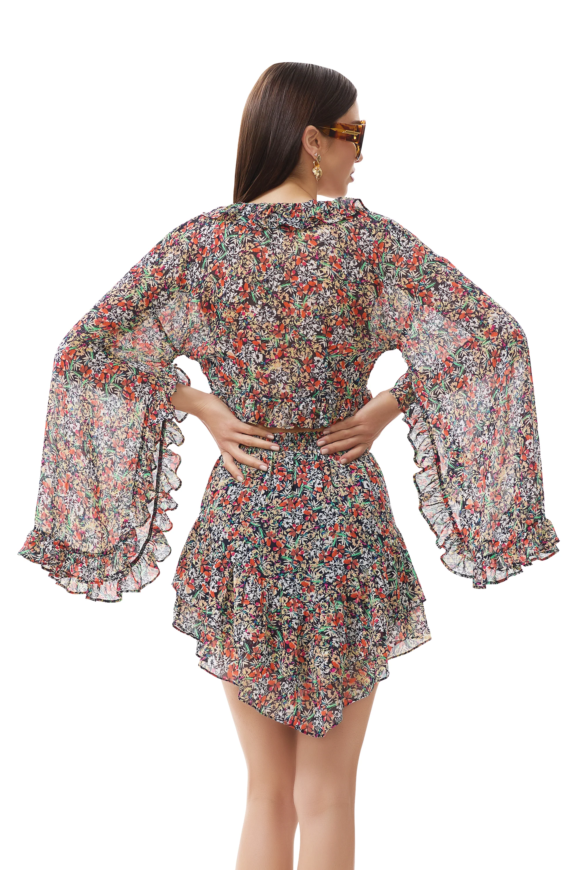 Clinton Top - Navy Ditsy - Image 4