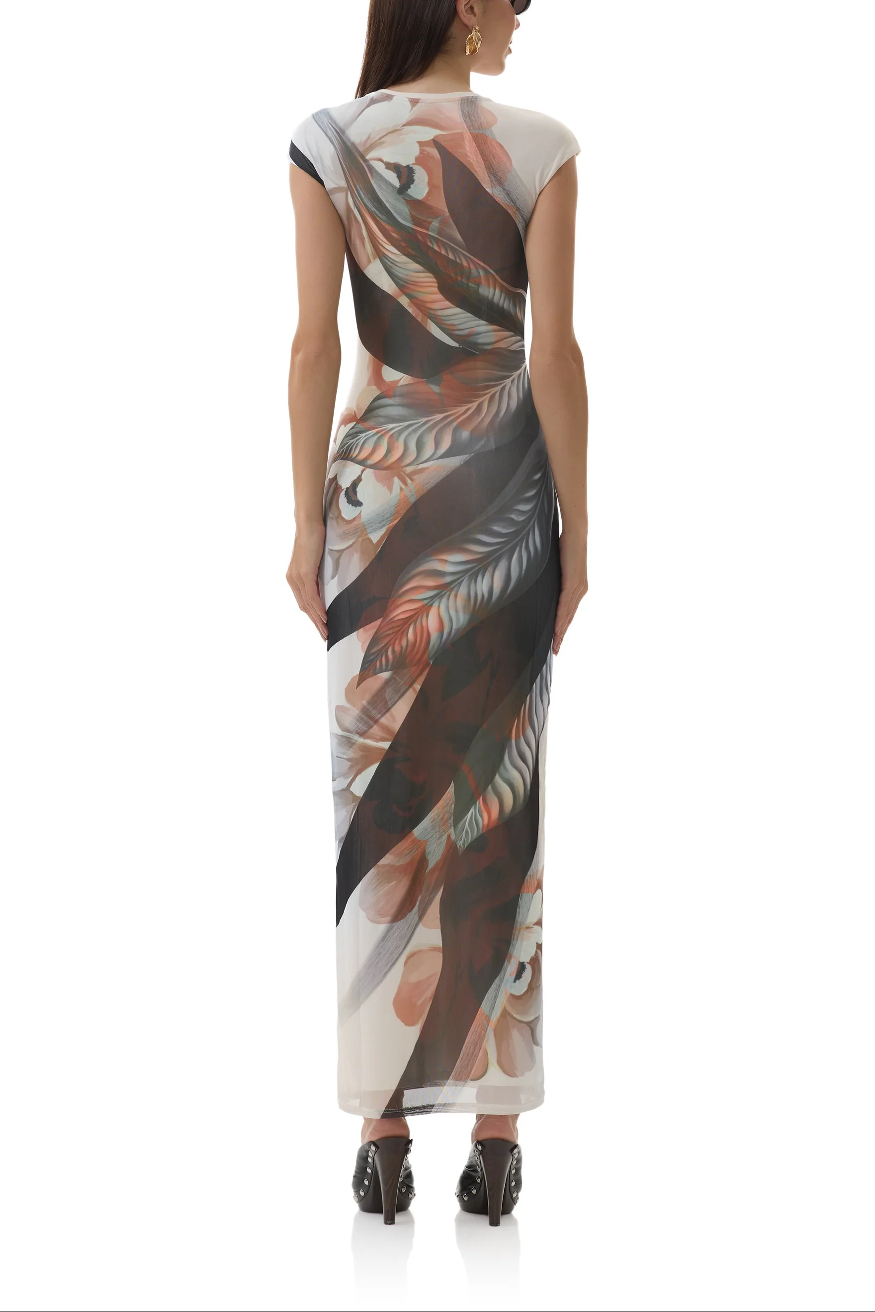 Cody Dress - Noir Leaf Lotus - Image 7
