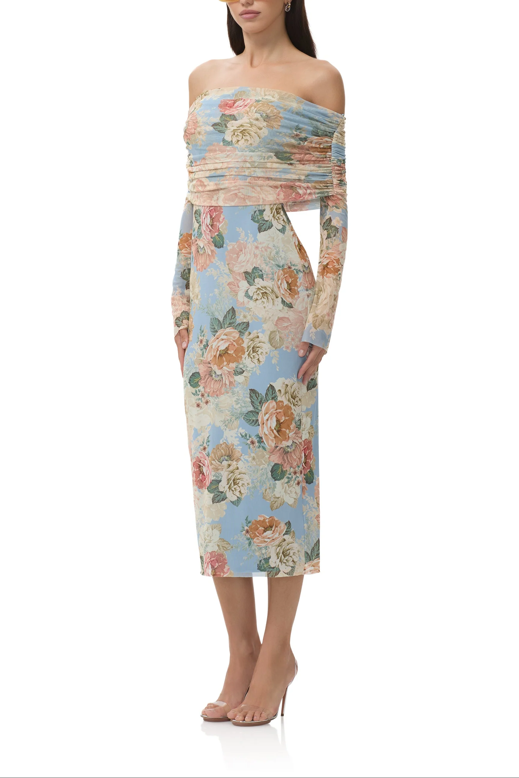 Cornelia Dress - Soft Slate Bloom - Image 5