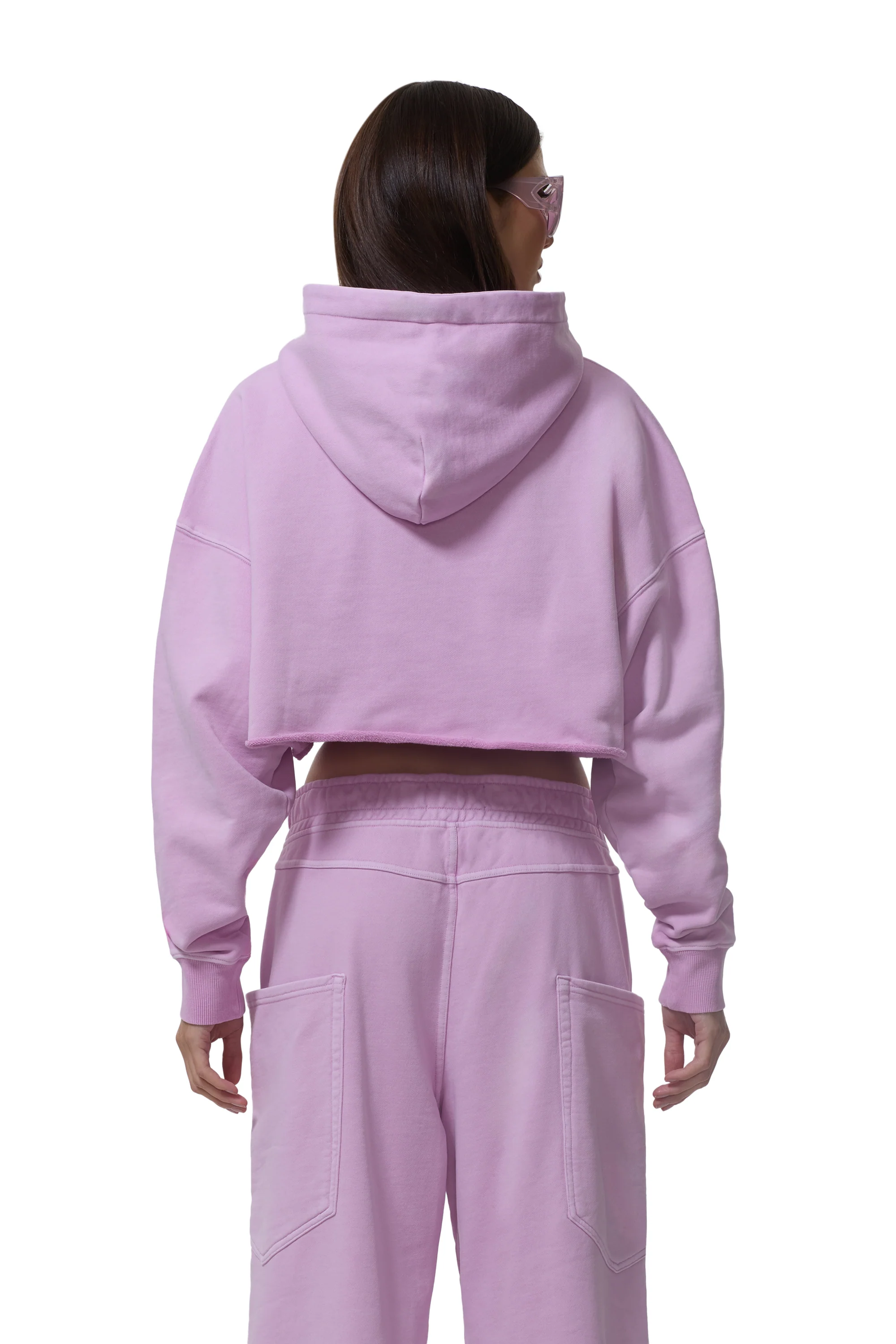 Darius Cropped Hoodie - Orchid Bouquet - Image 4