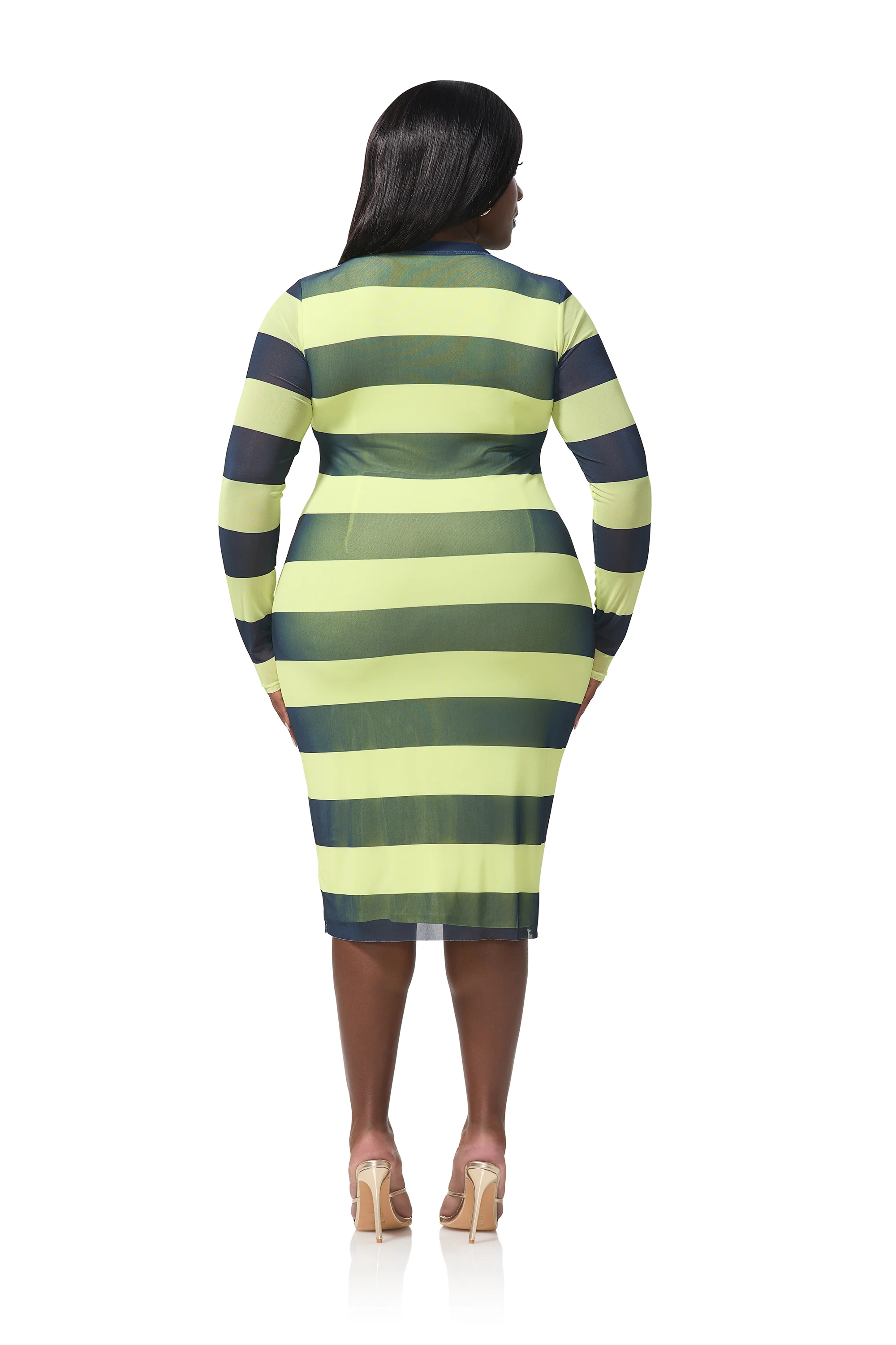Diane Dress - Lime Rugby - Image 8