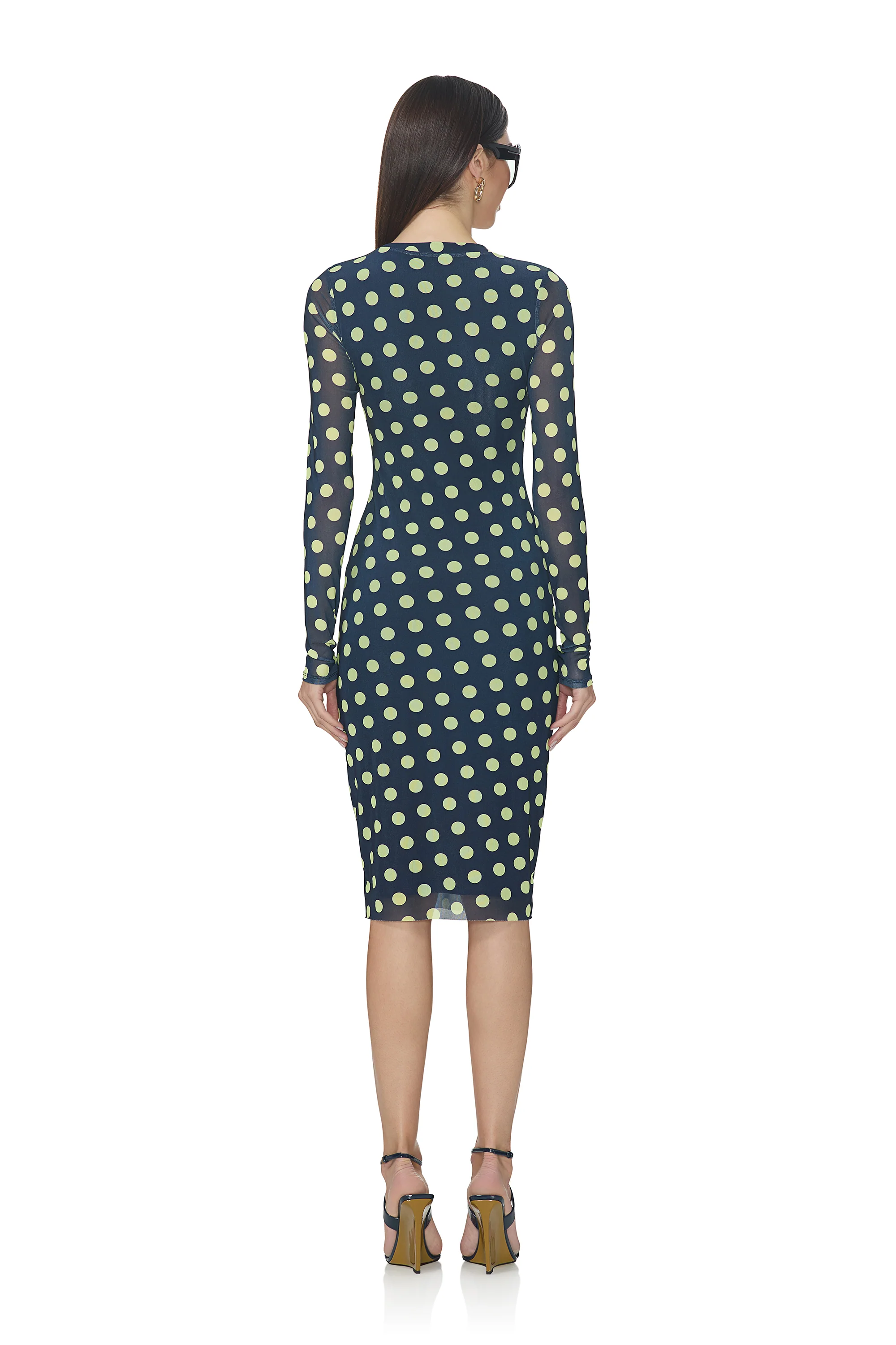 Diane Dress - Navy Dot - Image 4
