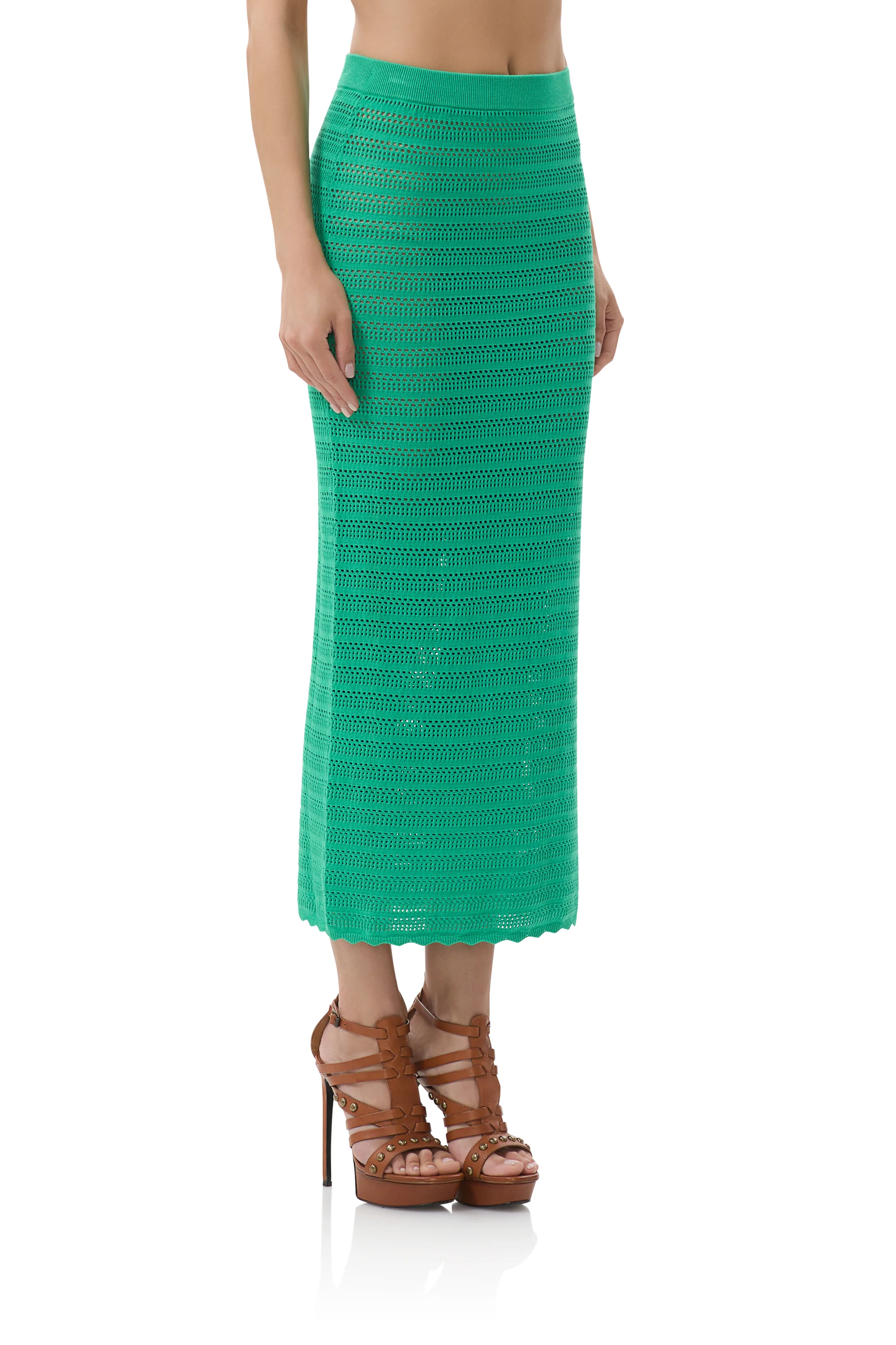 Dorota Maxi Skirt - Summer Grass - Image 3