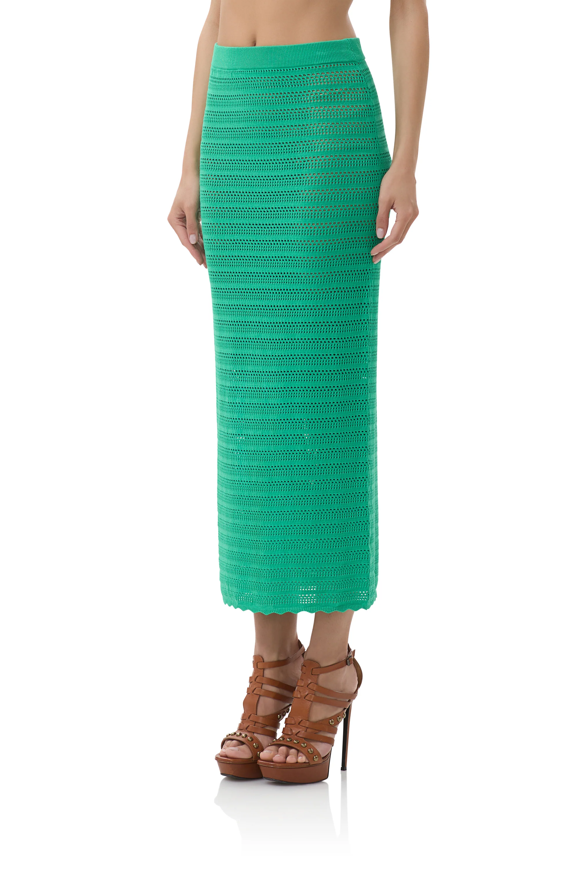 Dorota Maxi Skirt - Summer Grass - Image 4