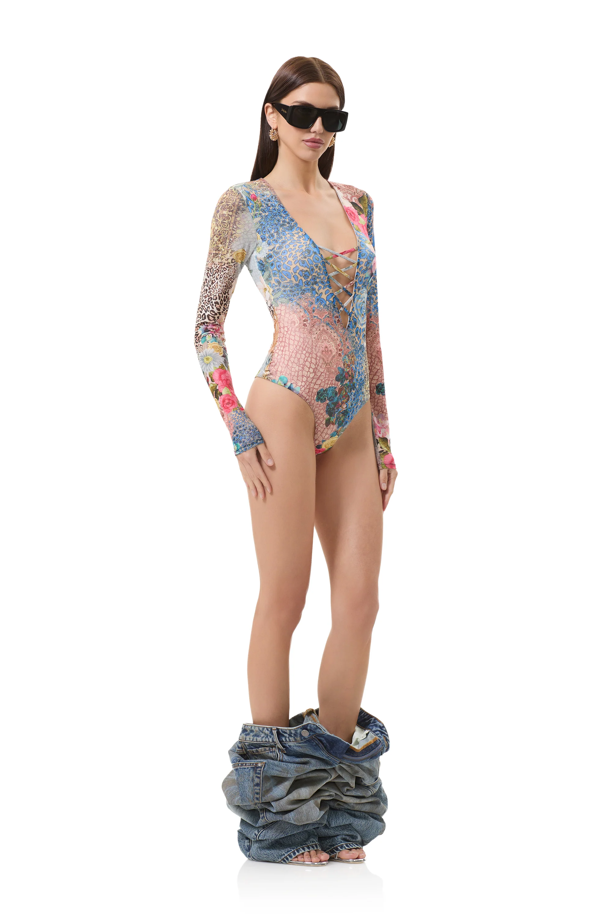 Eaton Bodysuit - Iris Patchwork - Image 2