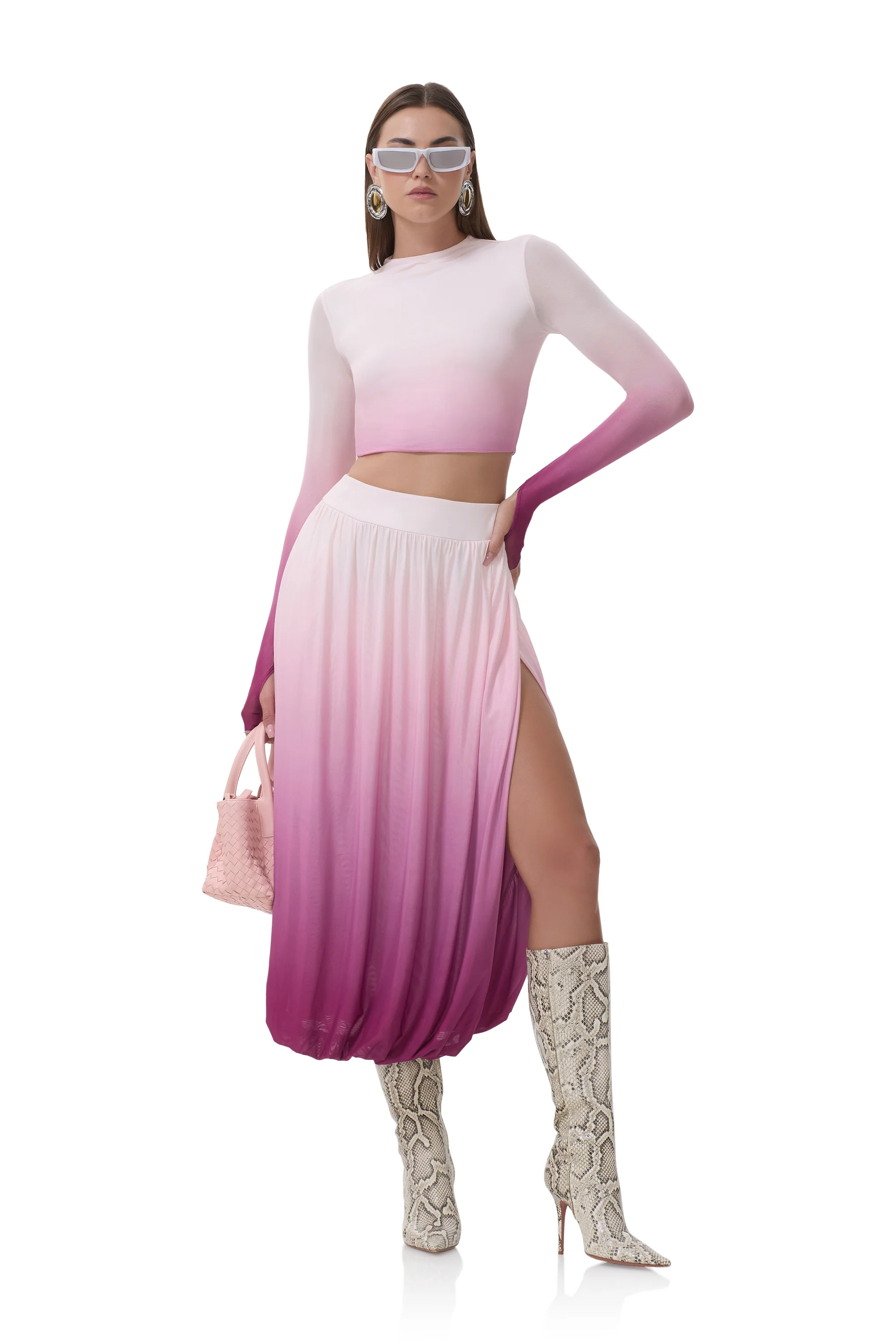 Eleni Top - Mauve Ombre