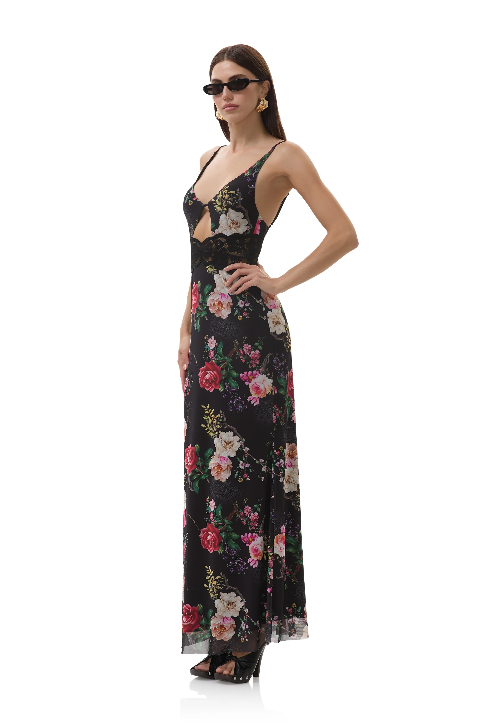 Elyse Dress - Noir Summer Rose - Image 3