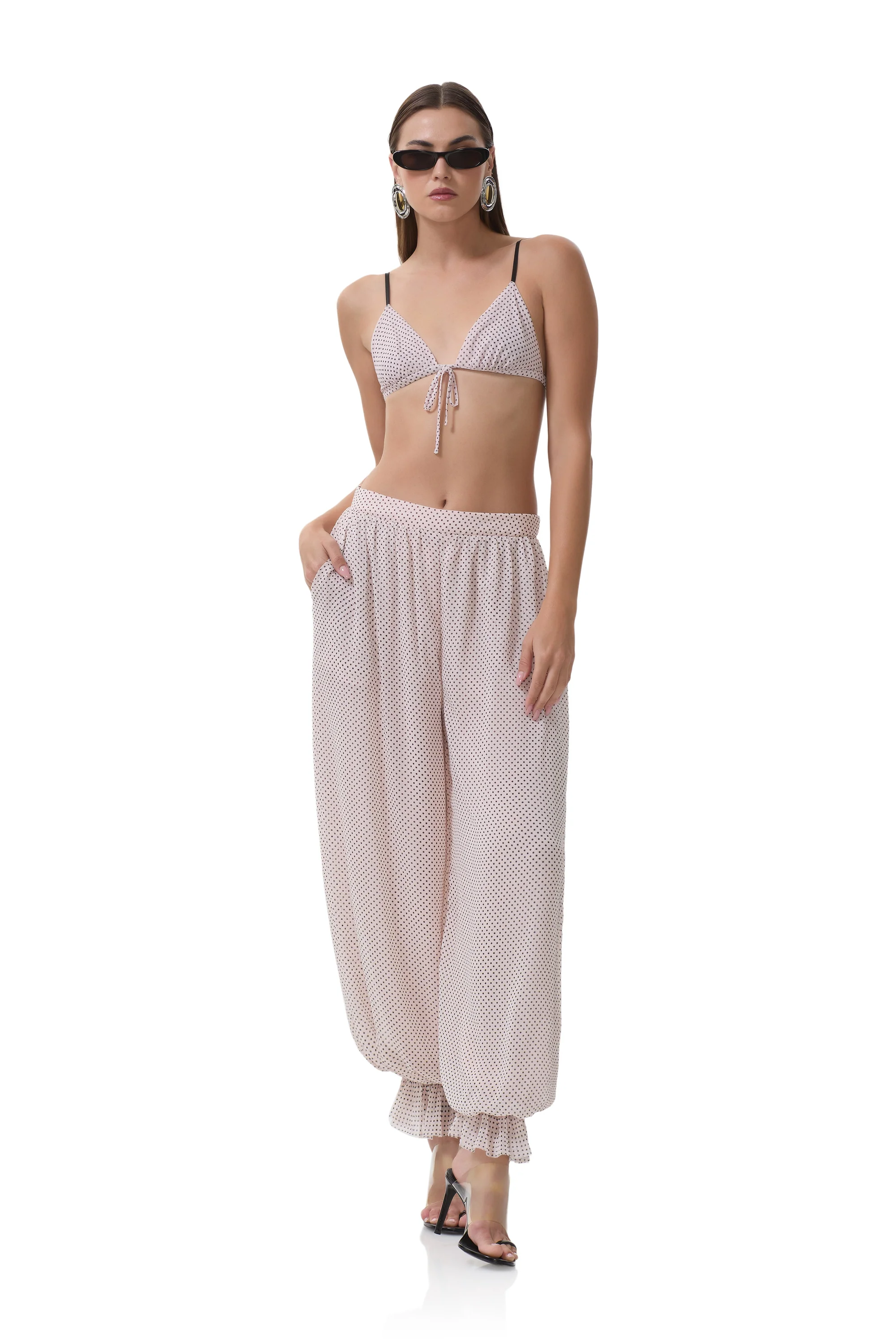 Enza Top - Mauve Pin Dot - Image 5