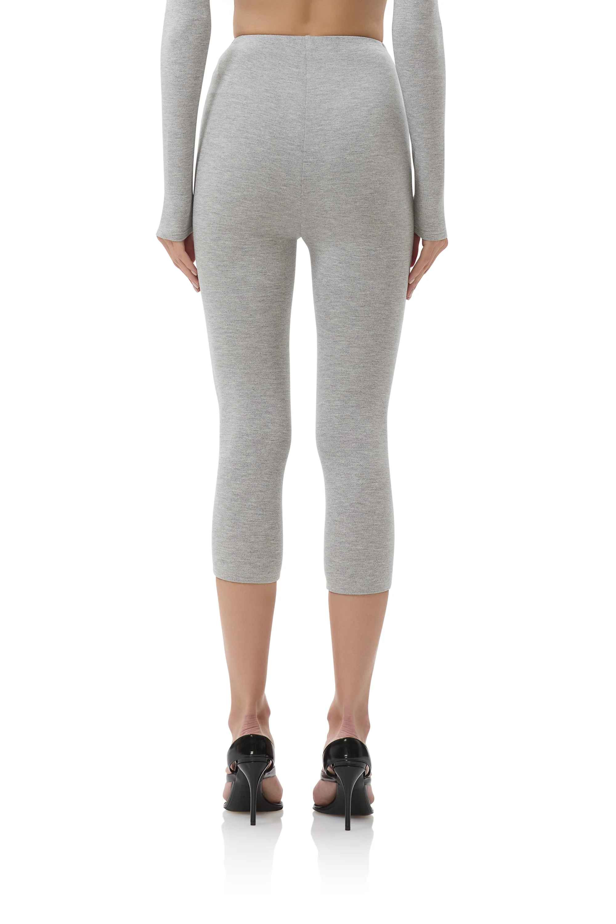 Ettie Capri Legging - Heather Grey - Image 4