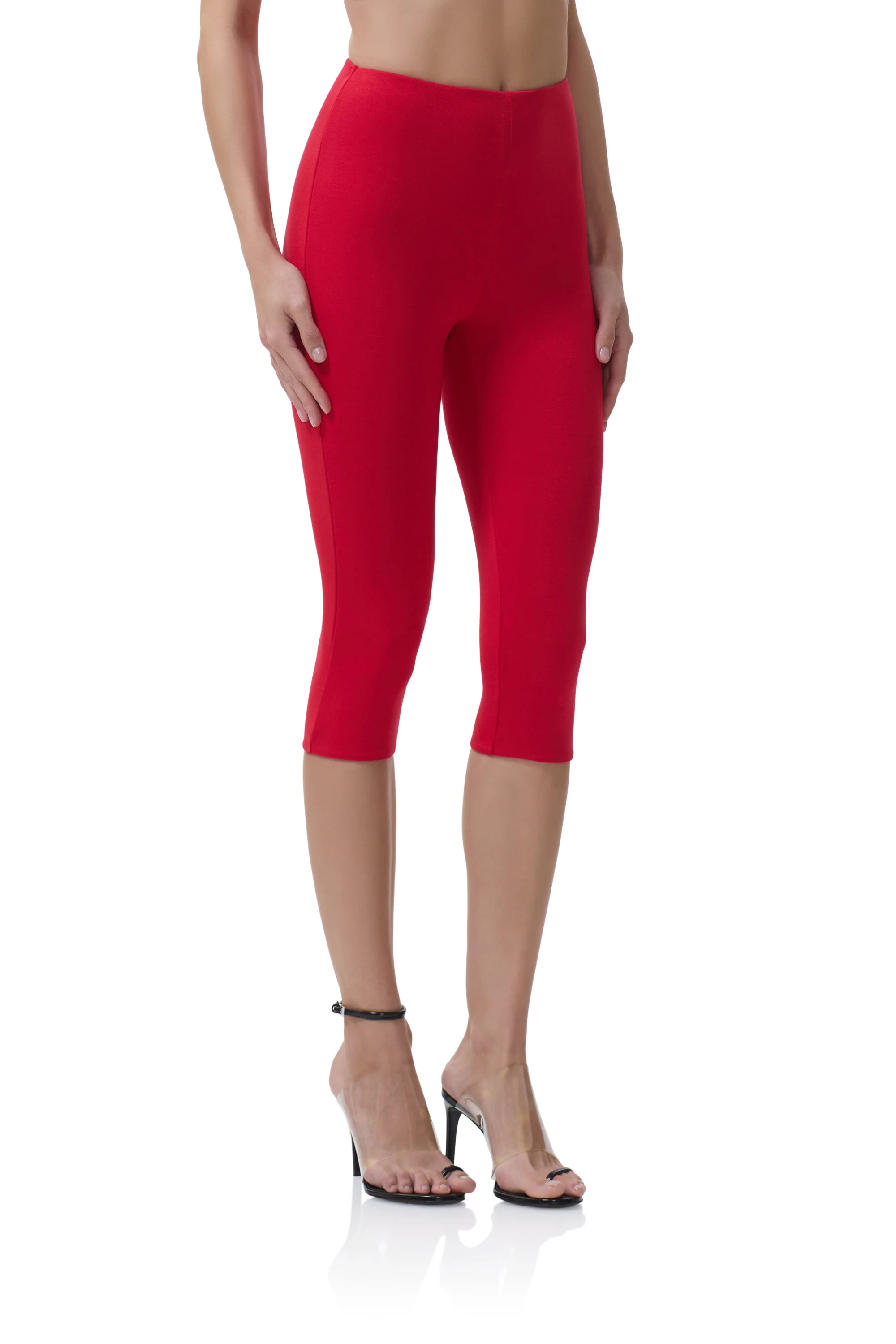 Ettie Capri Legging - Kiss Red - Image 3