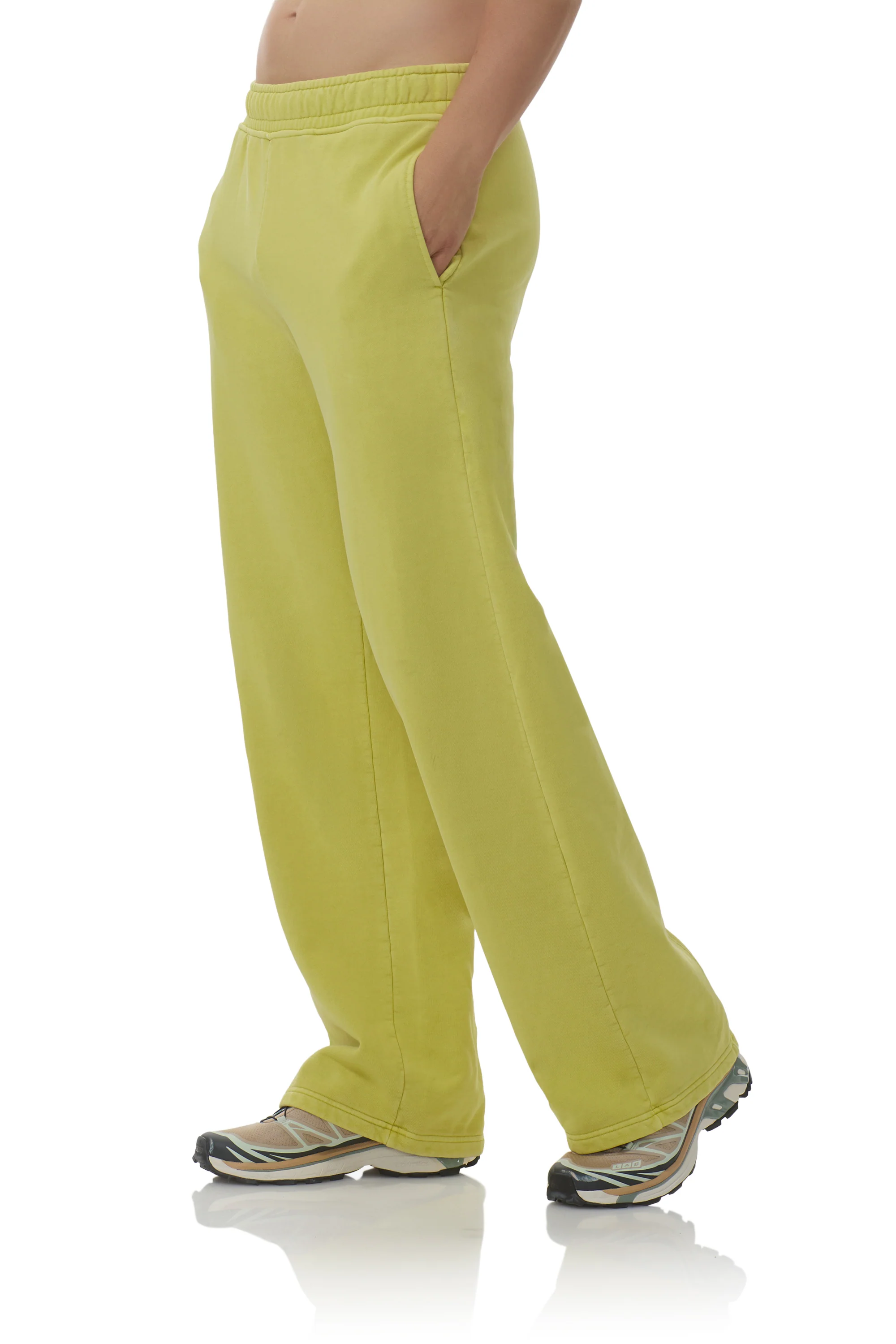 Finely Straight Leg Sweatpant - Citron - Image 4