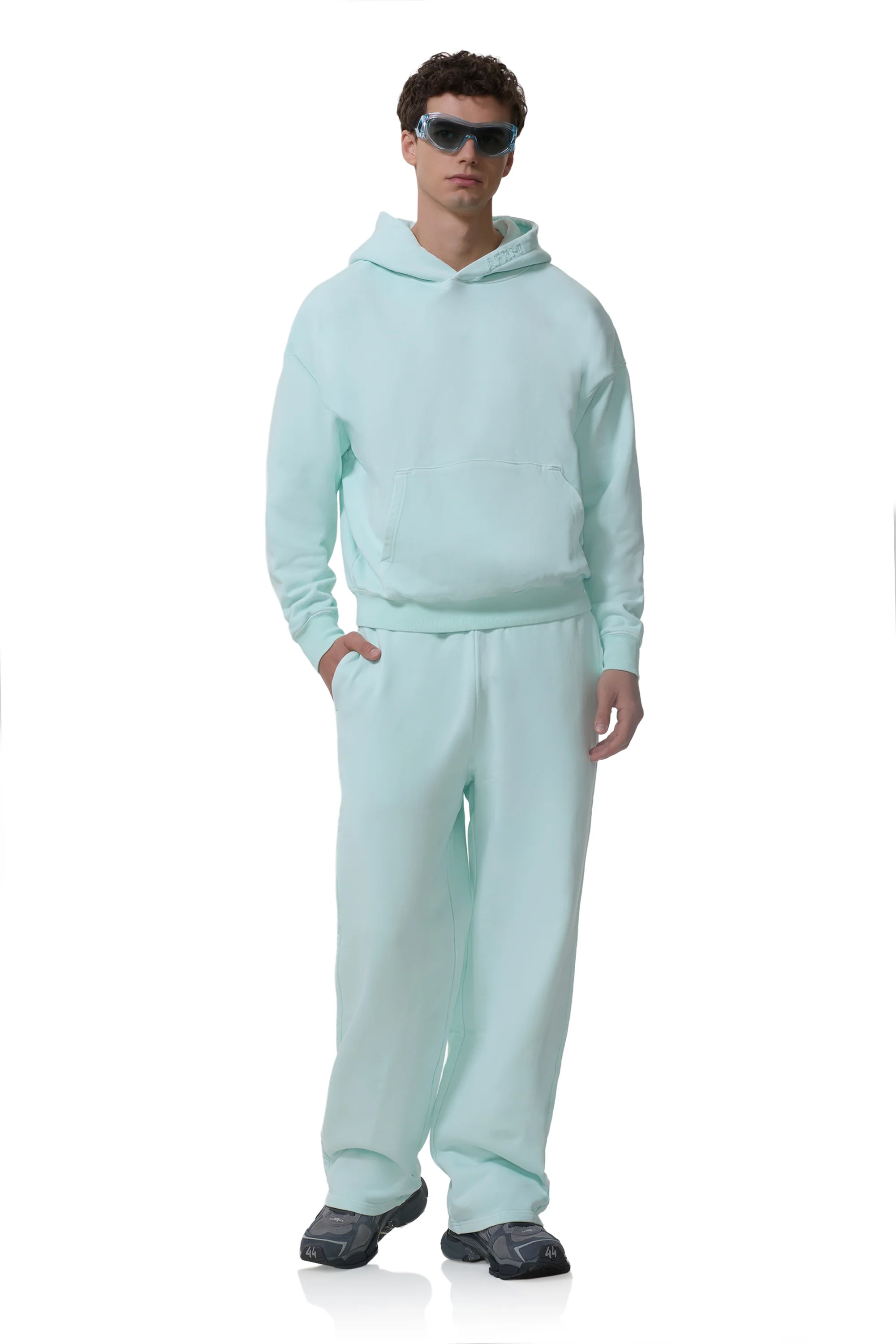 Finely Straight Leg Sweatpant - Icy Morn