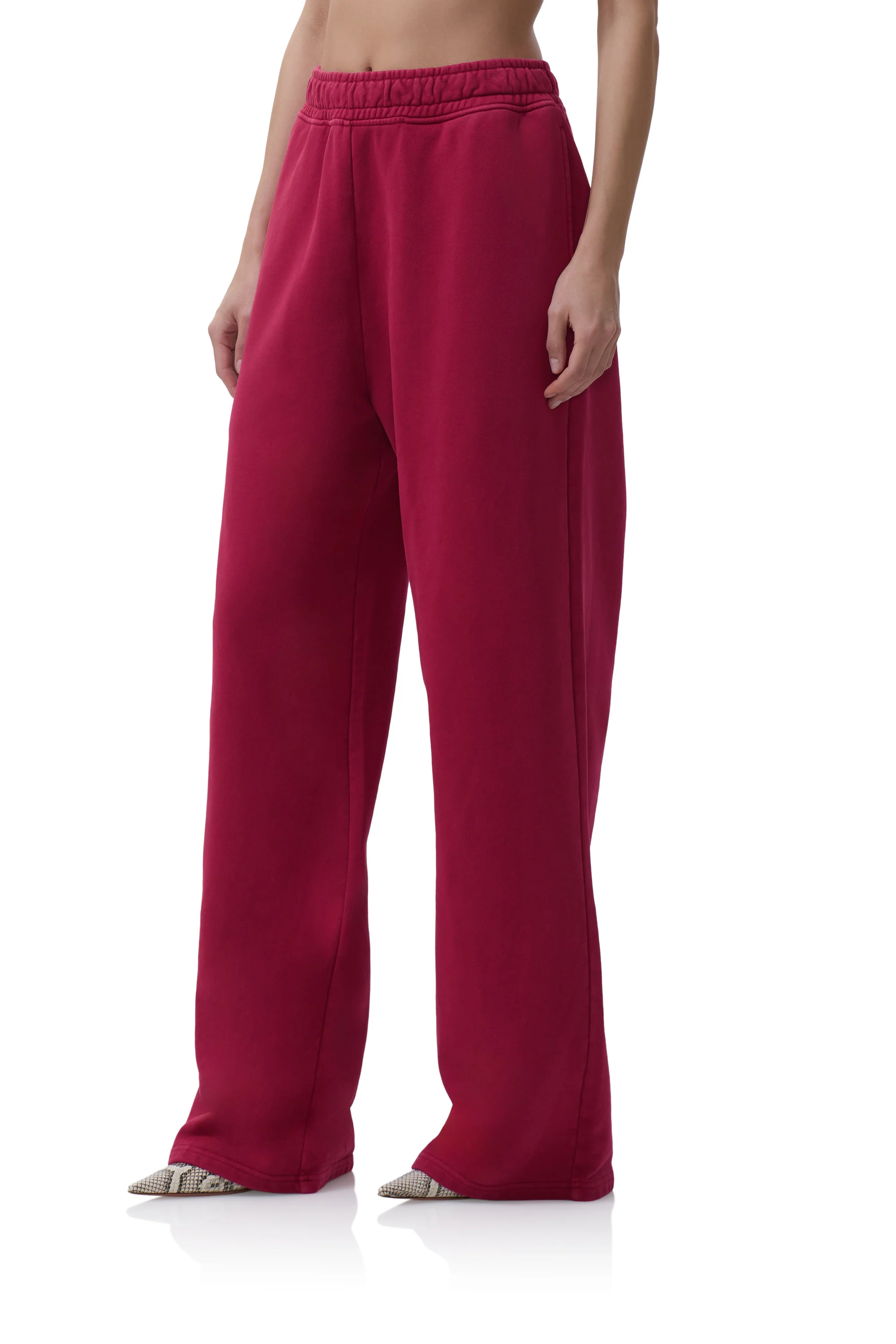 Finely Straight Leg Sweatpant - Rio Red - Image 4