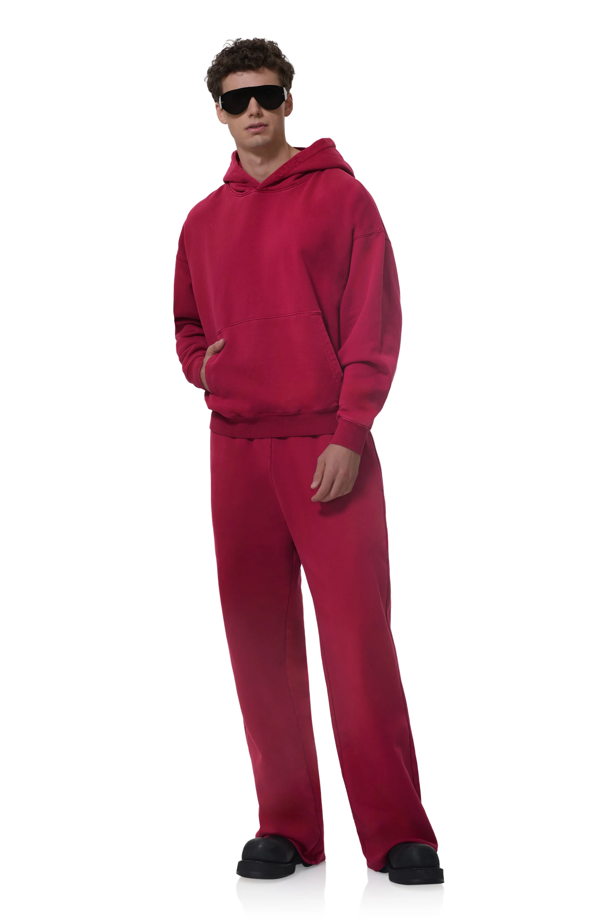 Finely Straight Leg Sweatpant - Rio Red