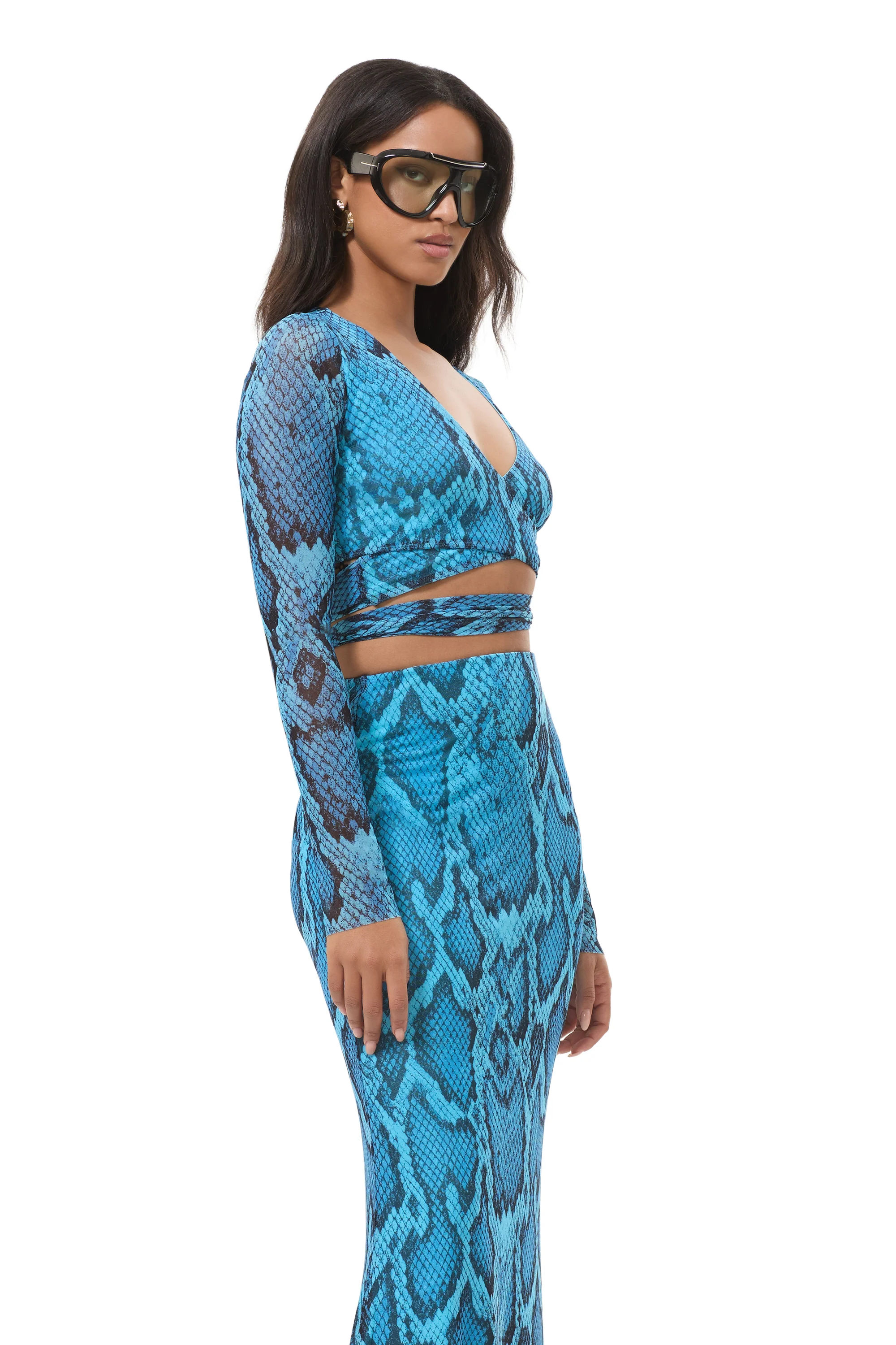 Halsey Top - Blue Fish Snake - Image 3