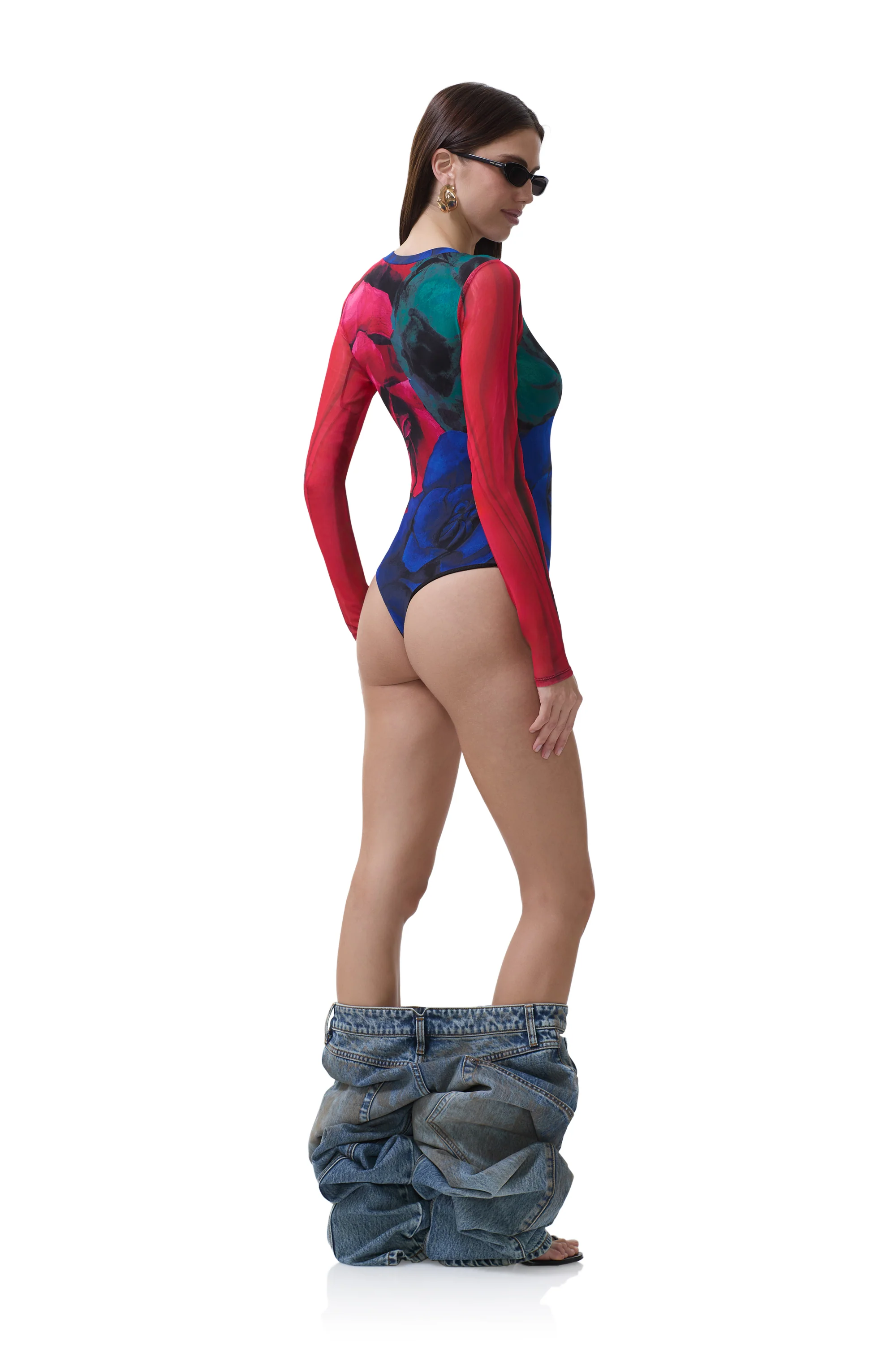 Harris Bodysuit - Multi Blur Rose - Image 4