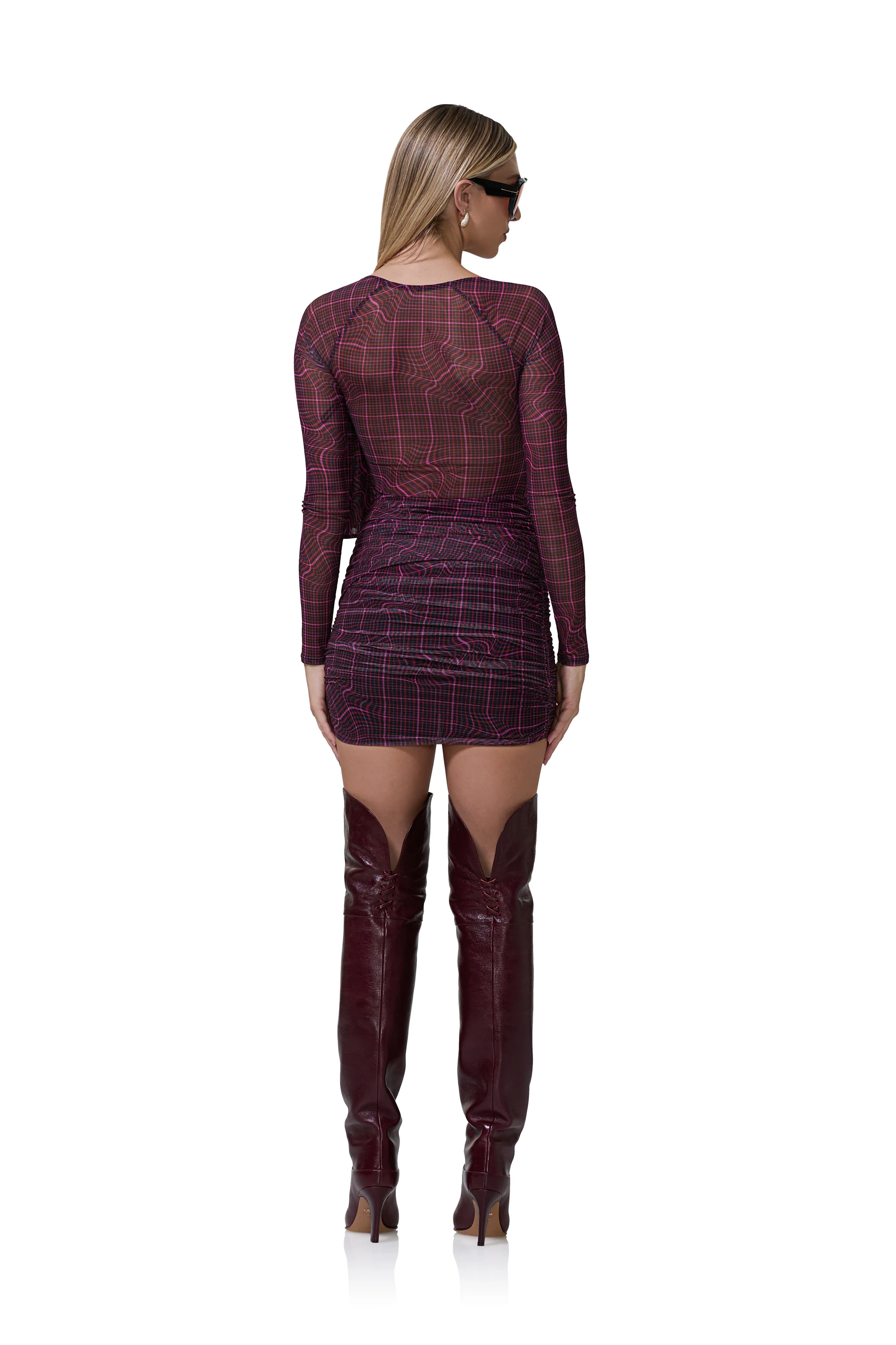 Kylie Dress - Twisted Plaid - Image 4