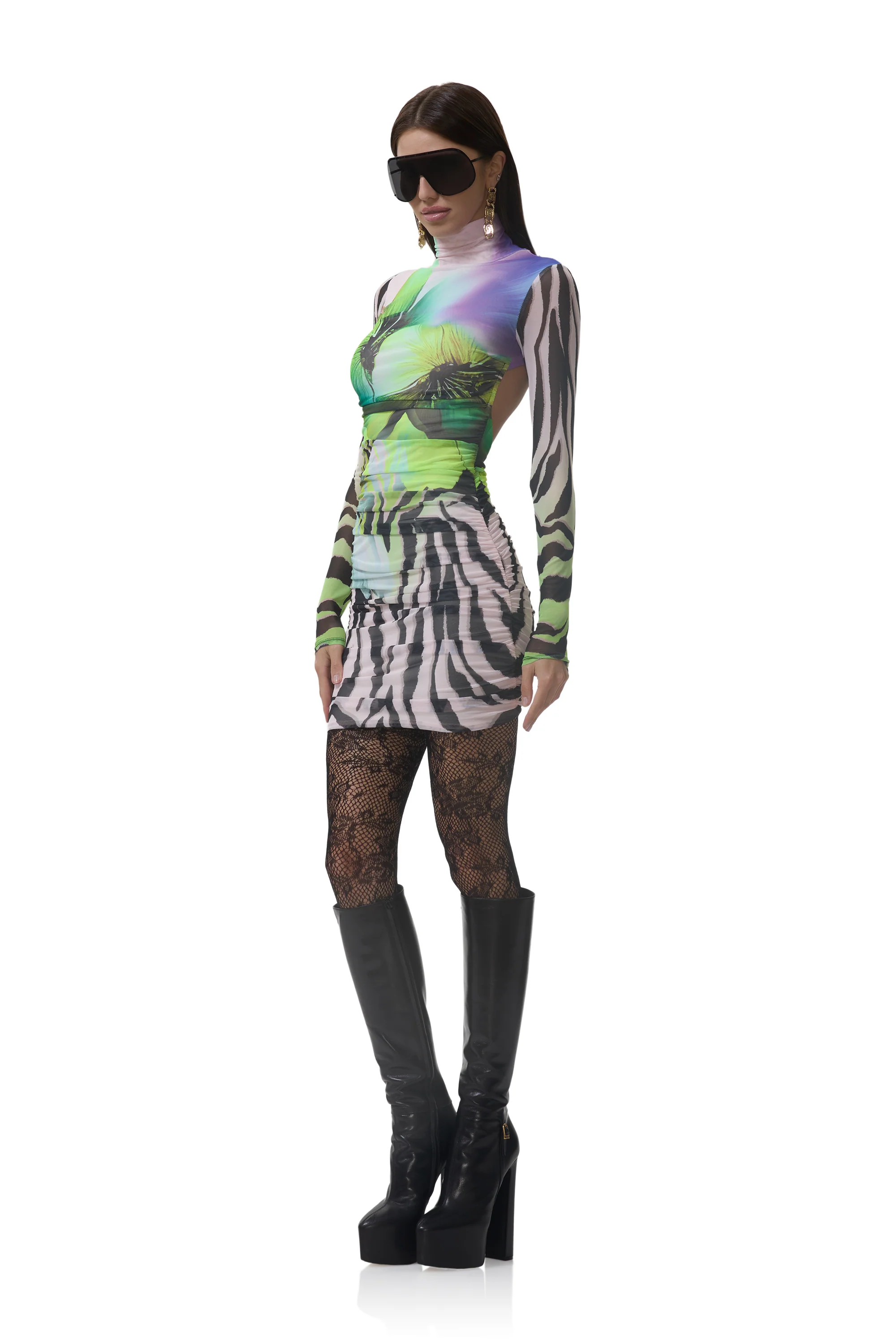 Lavinia Dress - Zebra Fleur - Image 5