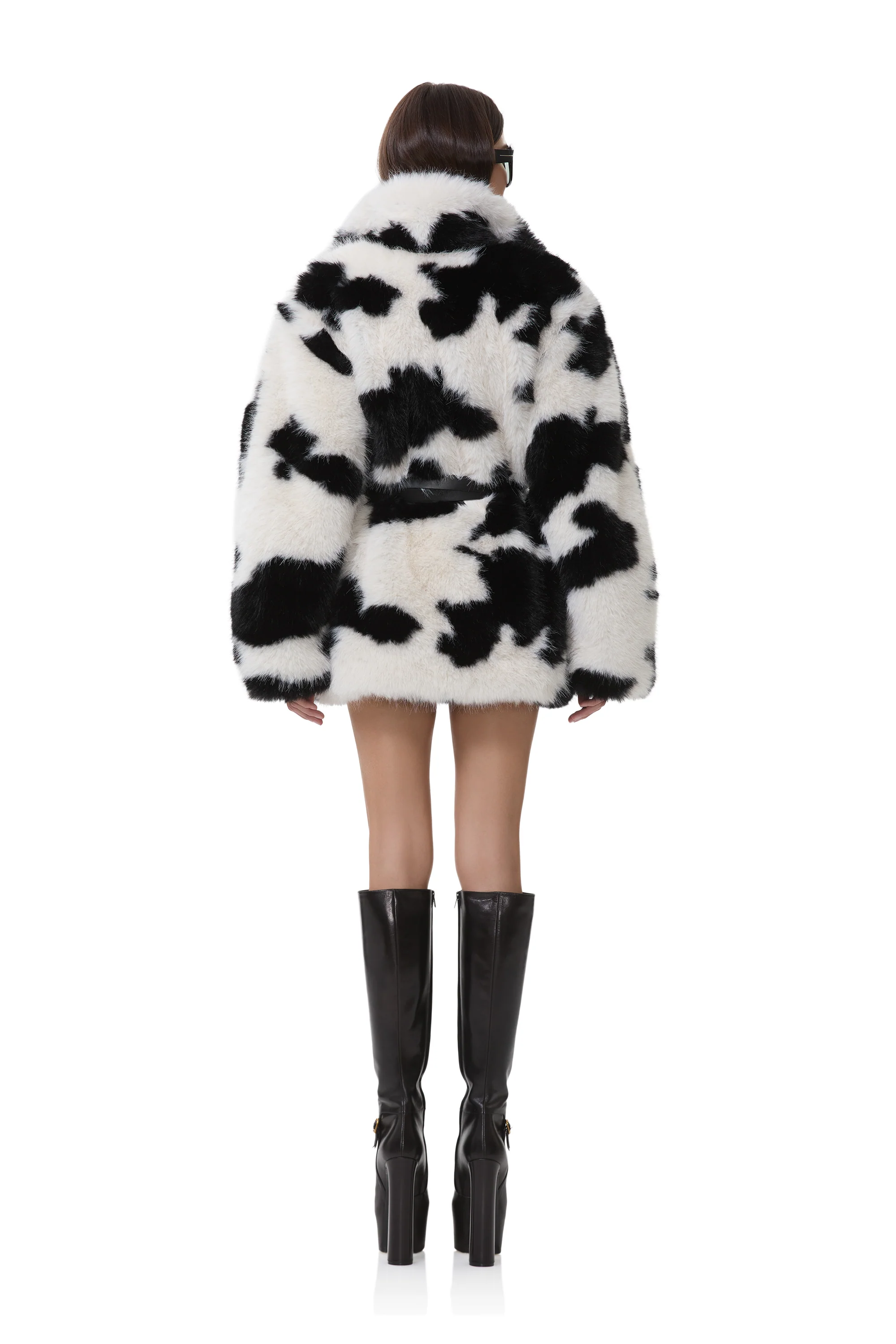 Livingston Fur Jacket - Cattle Print Fur - Image 4