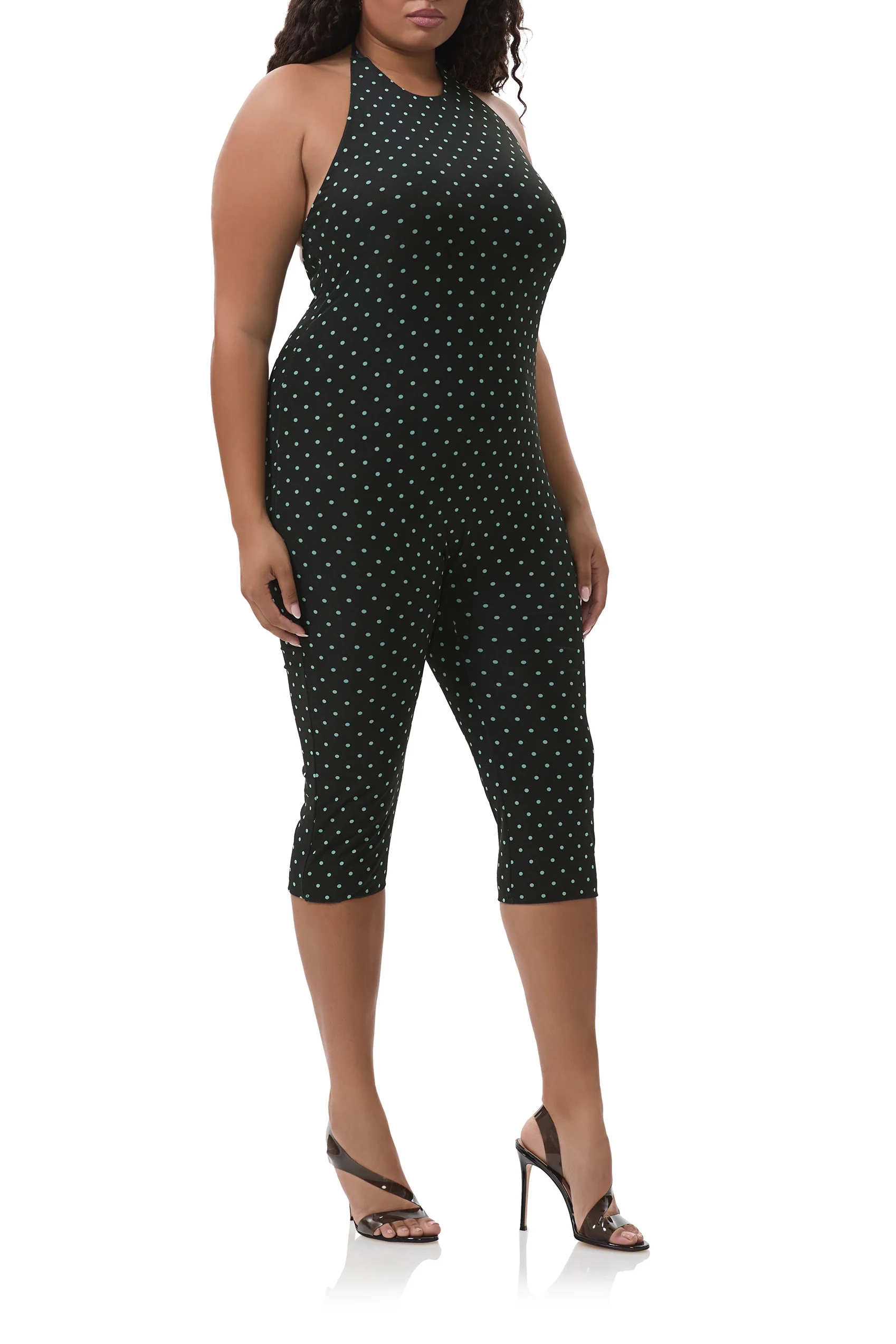 Lucia Catsuit - Aqua Dot - Image 4