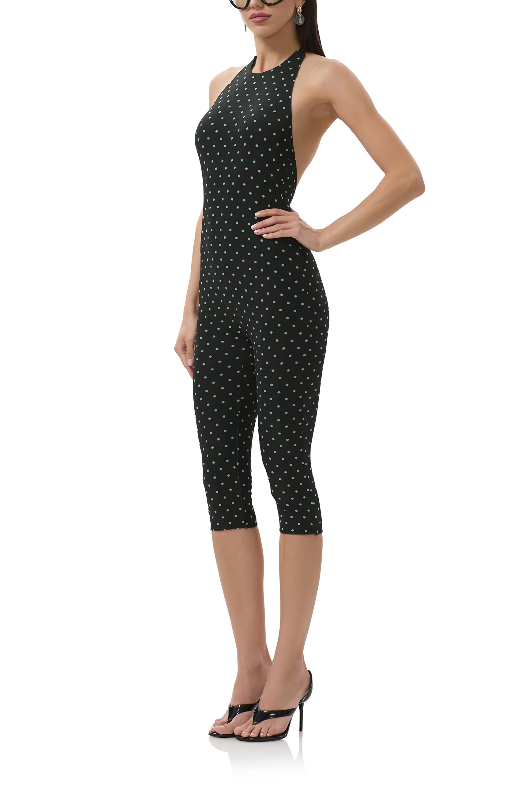 Lucia Catsuit - Aqua Dot - Image 5