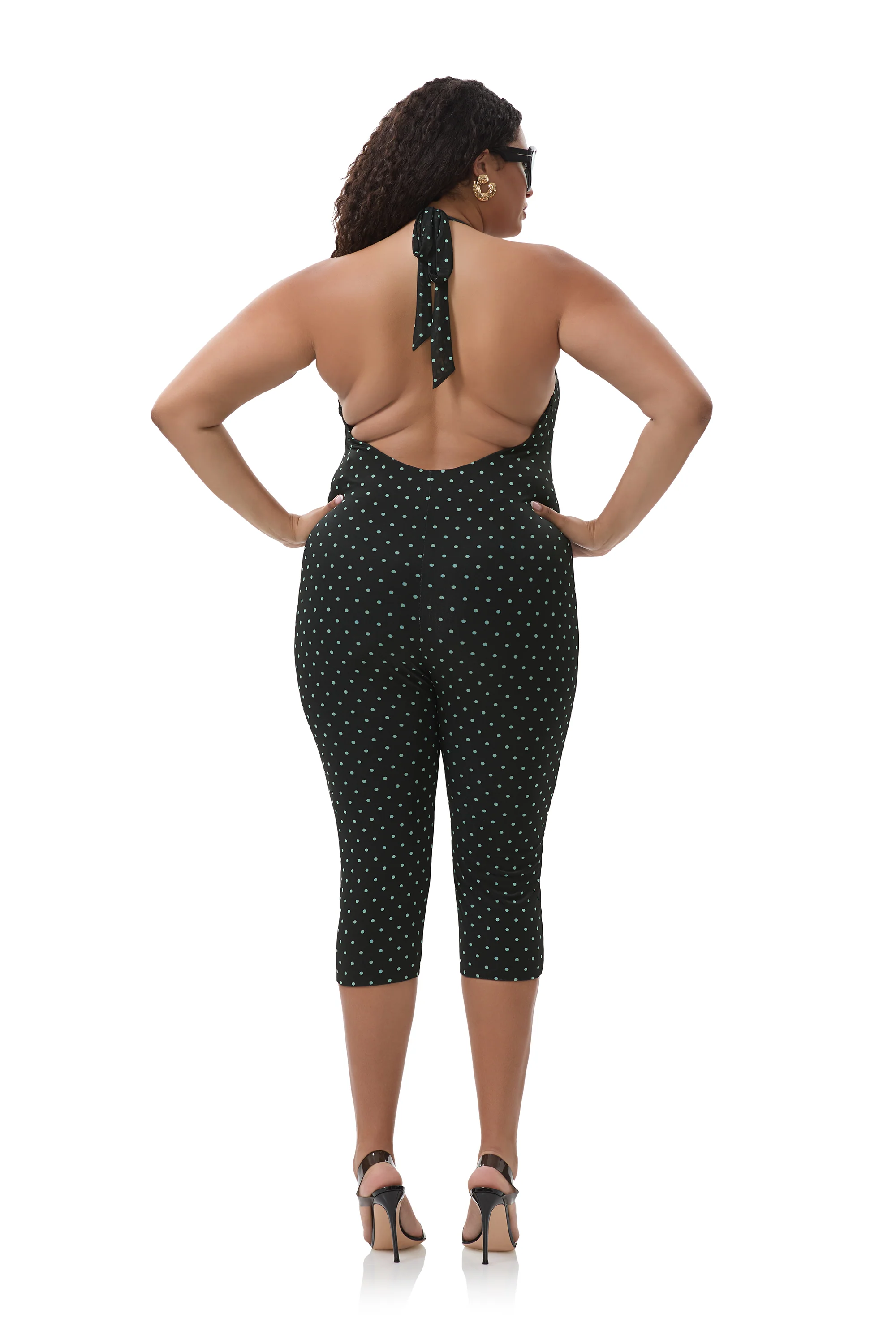 Lucia Catsuit - Aqua Dot - Image 8