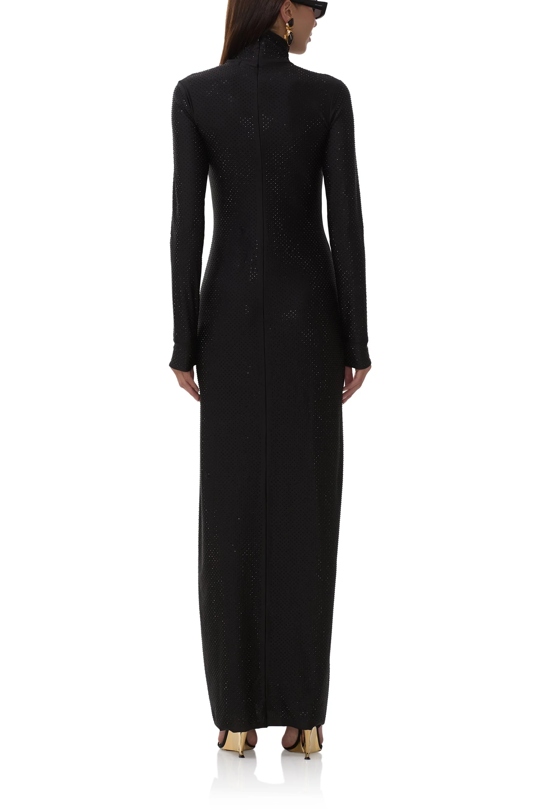 Mazie Studded Jersey Dress - Noir - Image 4