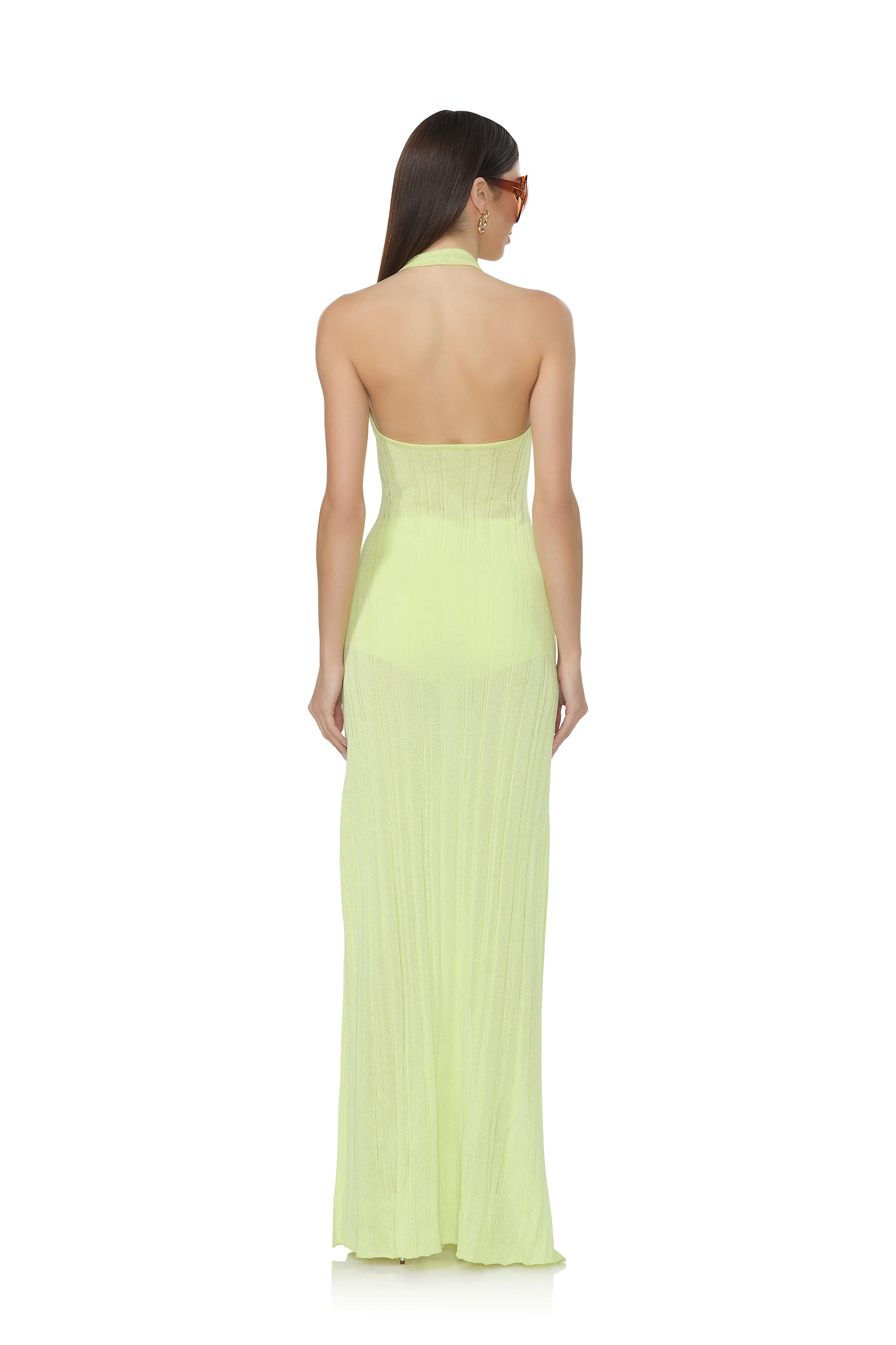 Medina Sweater Dress - Sunny Lime - Image 4
