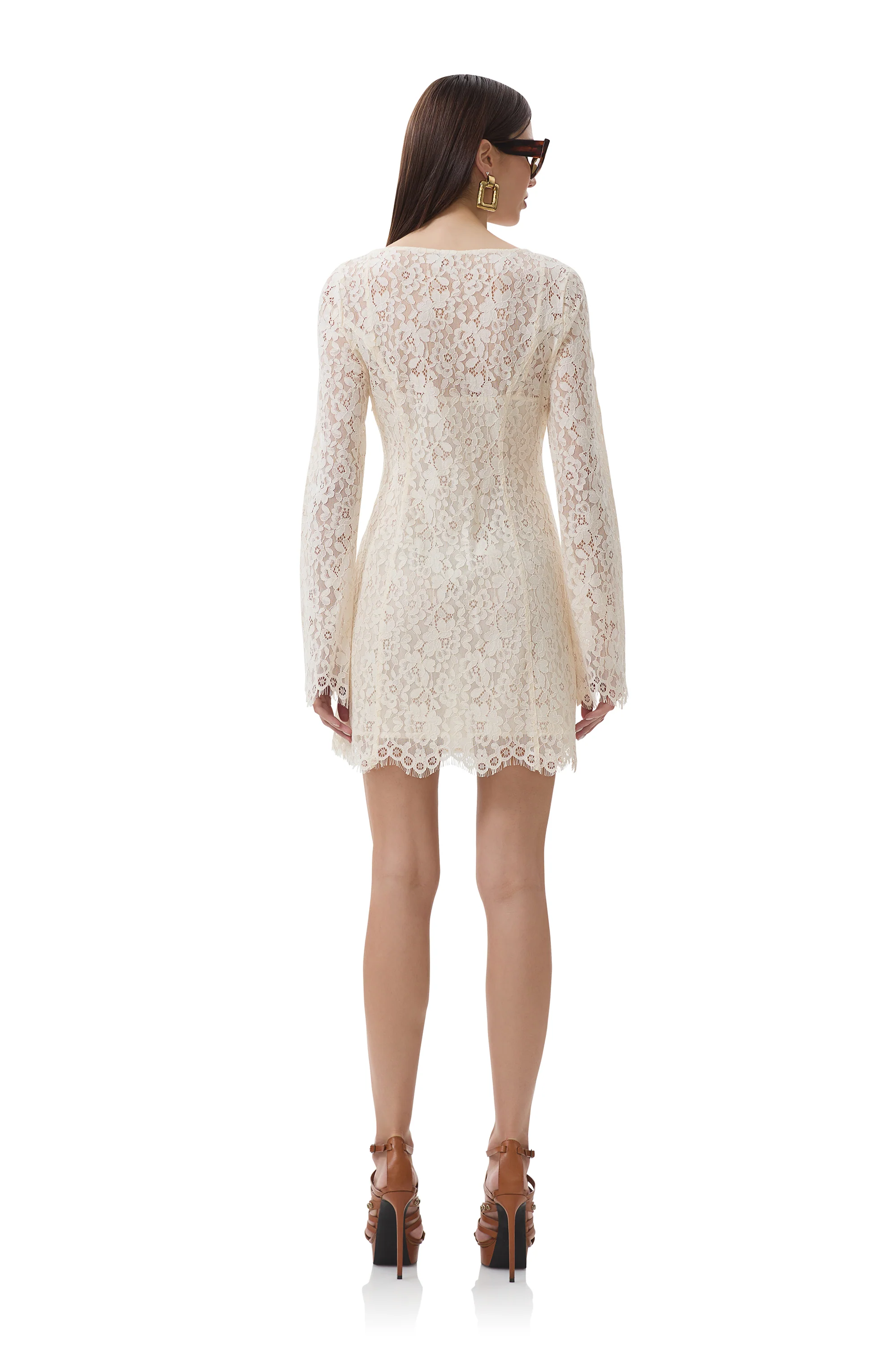 Milana Lace Dress - Gardenia - Image 4