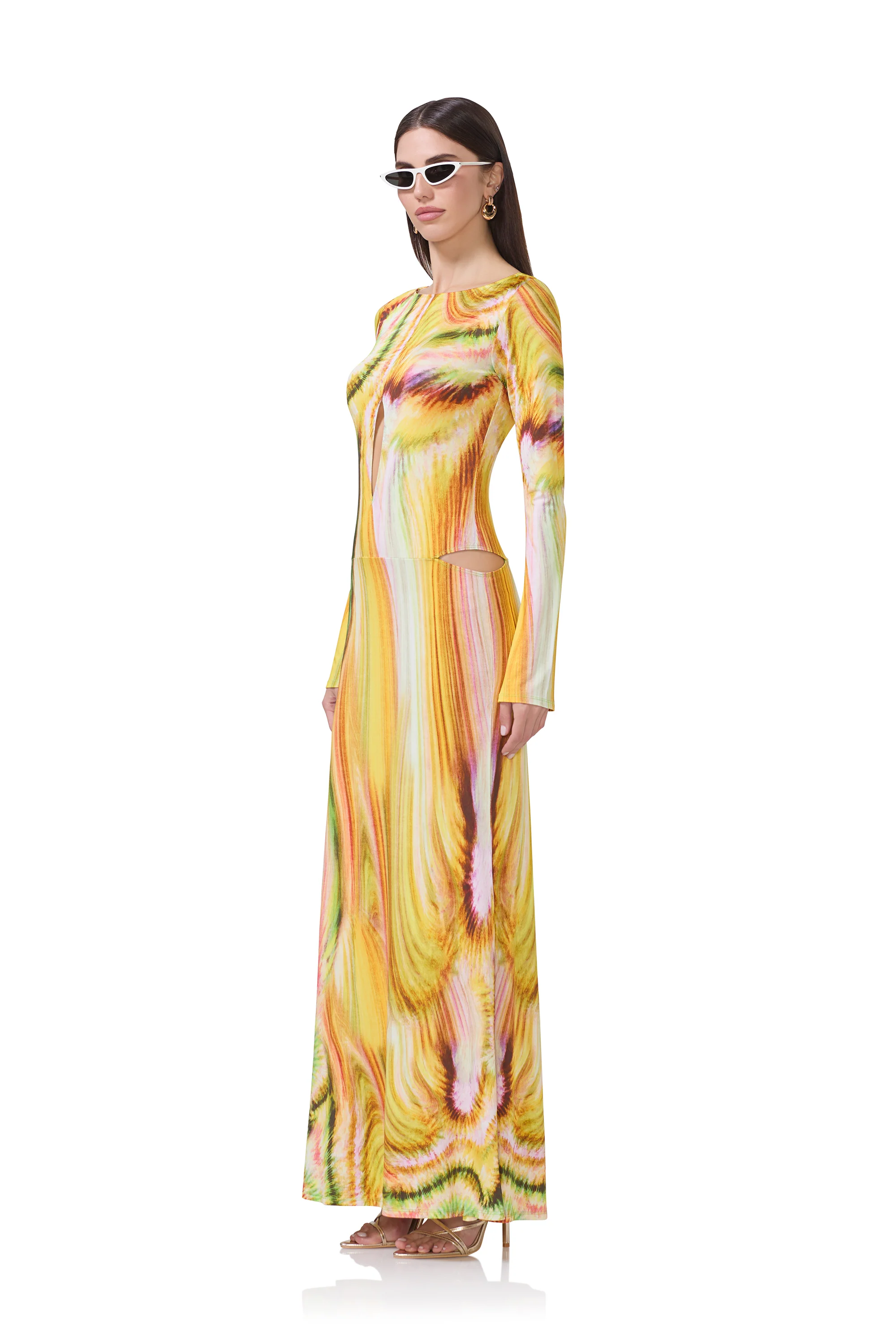 Nadine Dress - Lime Swirl - Image 3
