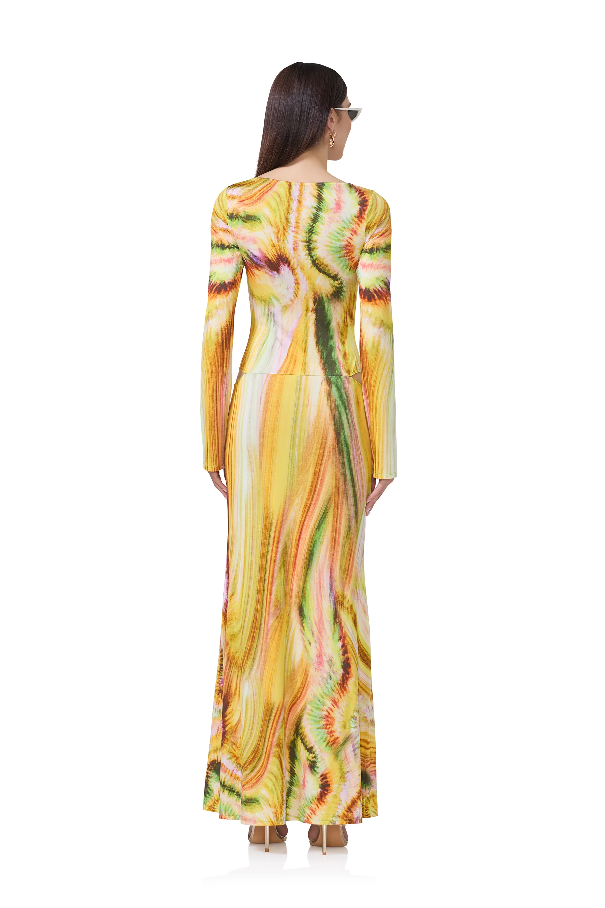 Nadine Dress - Lime Swirl - Image 4