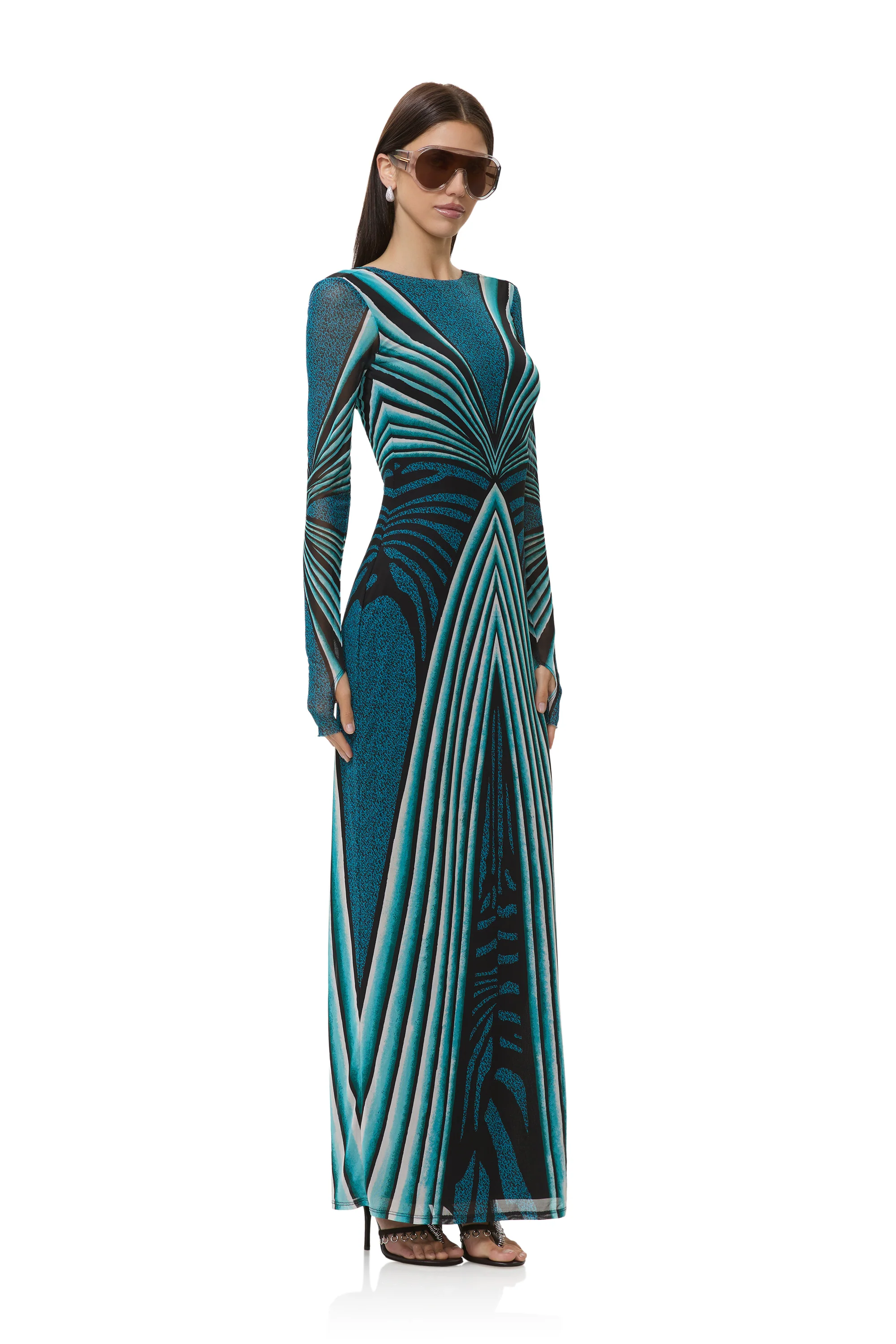Nettie Dress - Aqua Animal - Image 6