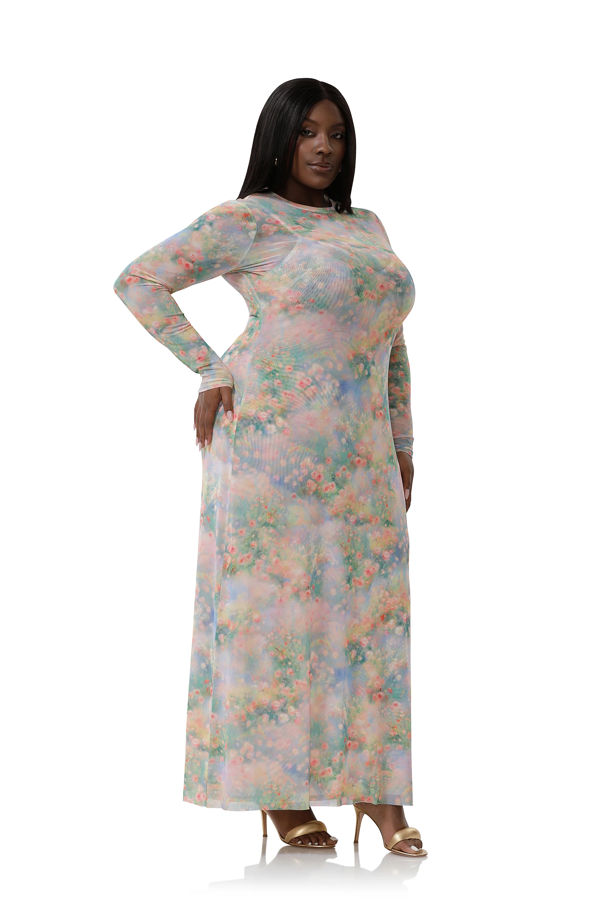 Paola Dress - Fog Field - Image 6