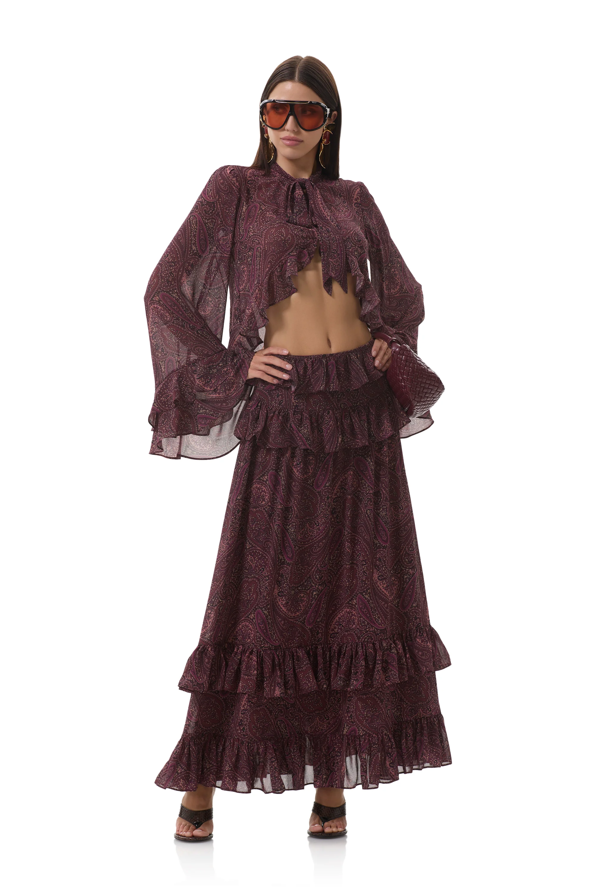 Pierre Skirt - Chocolate Paisley