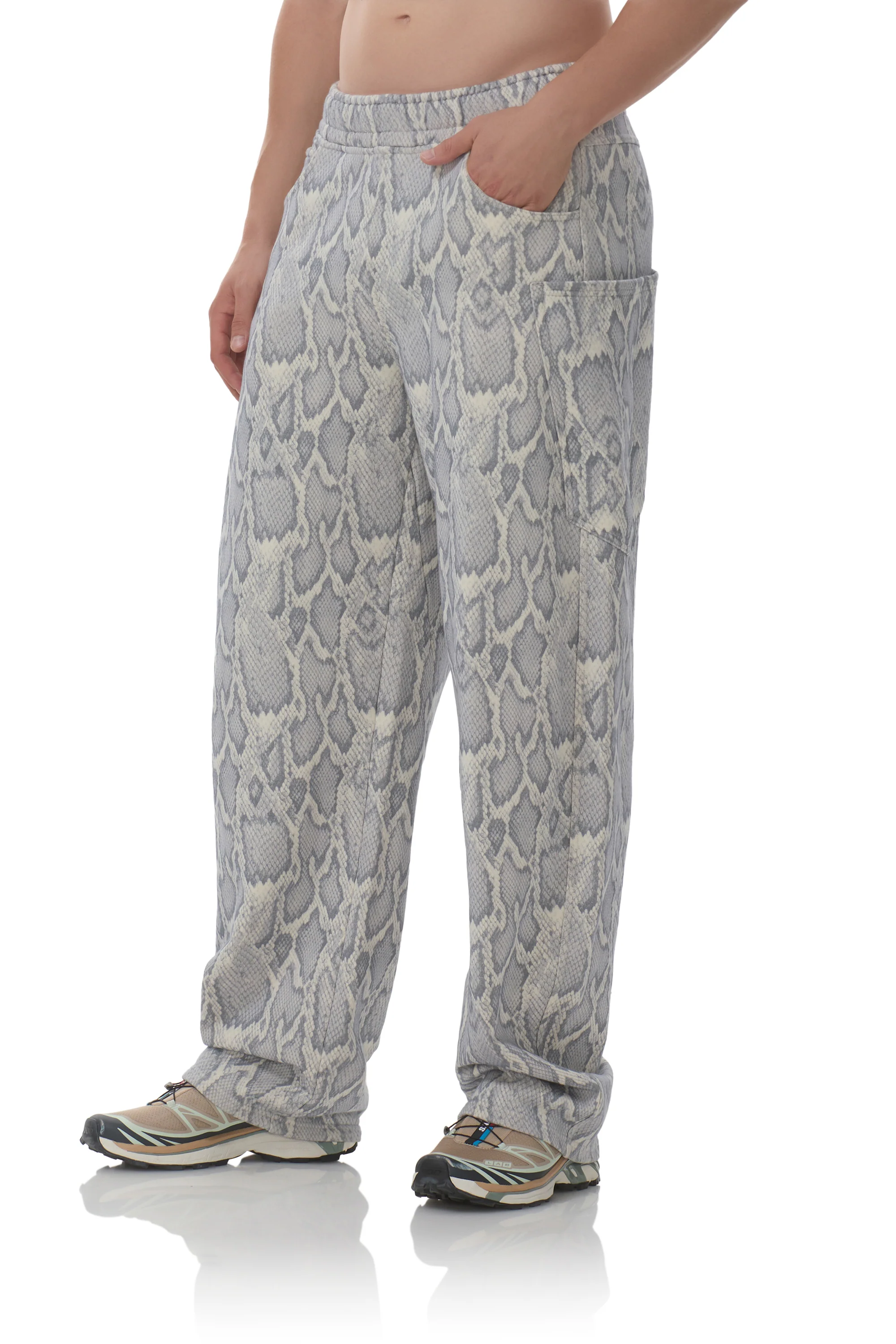 Ryan Barrel Sweatpant - Silver Snake - Image 4