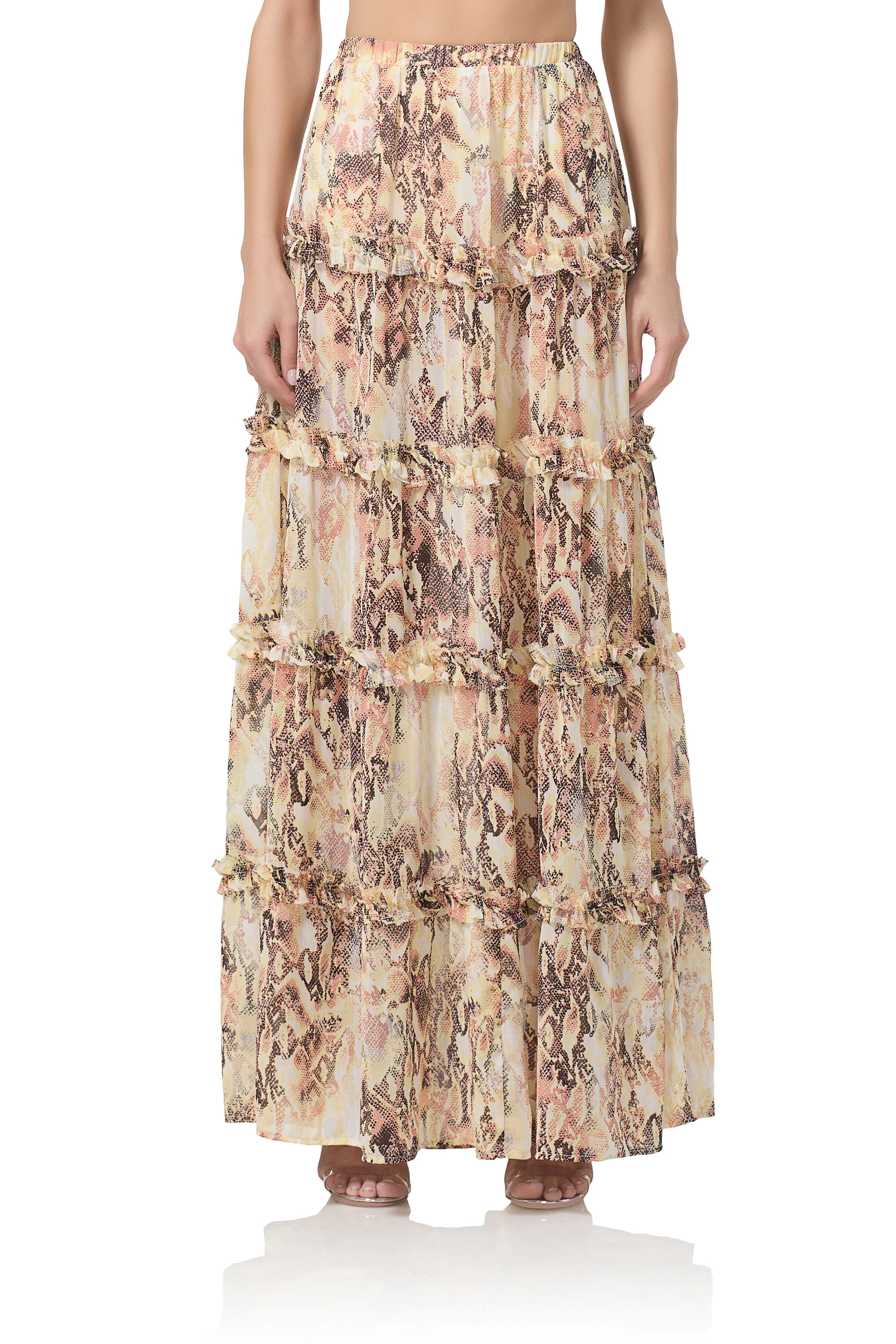 Sabina Maxi Skirt - Shine Snake - Image 2