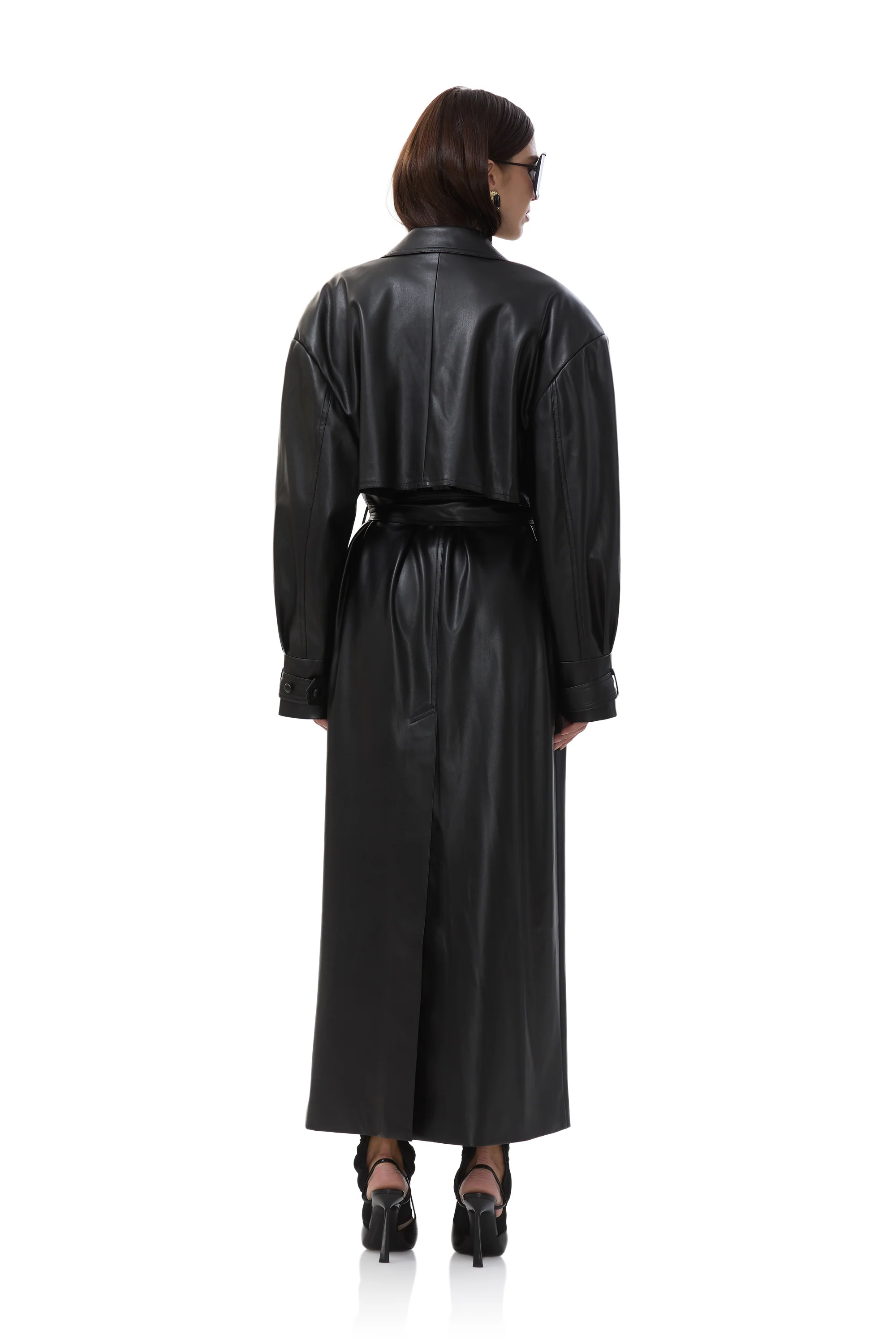Saint Barrel Sleeve Trench Coat - Noir - Image 4