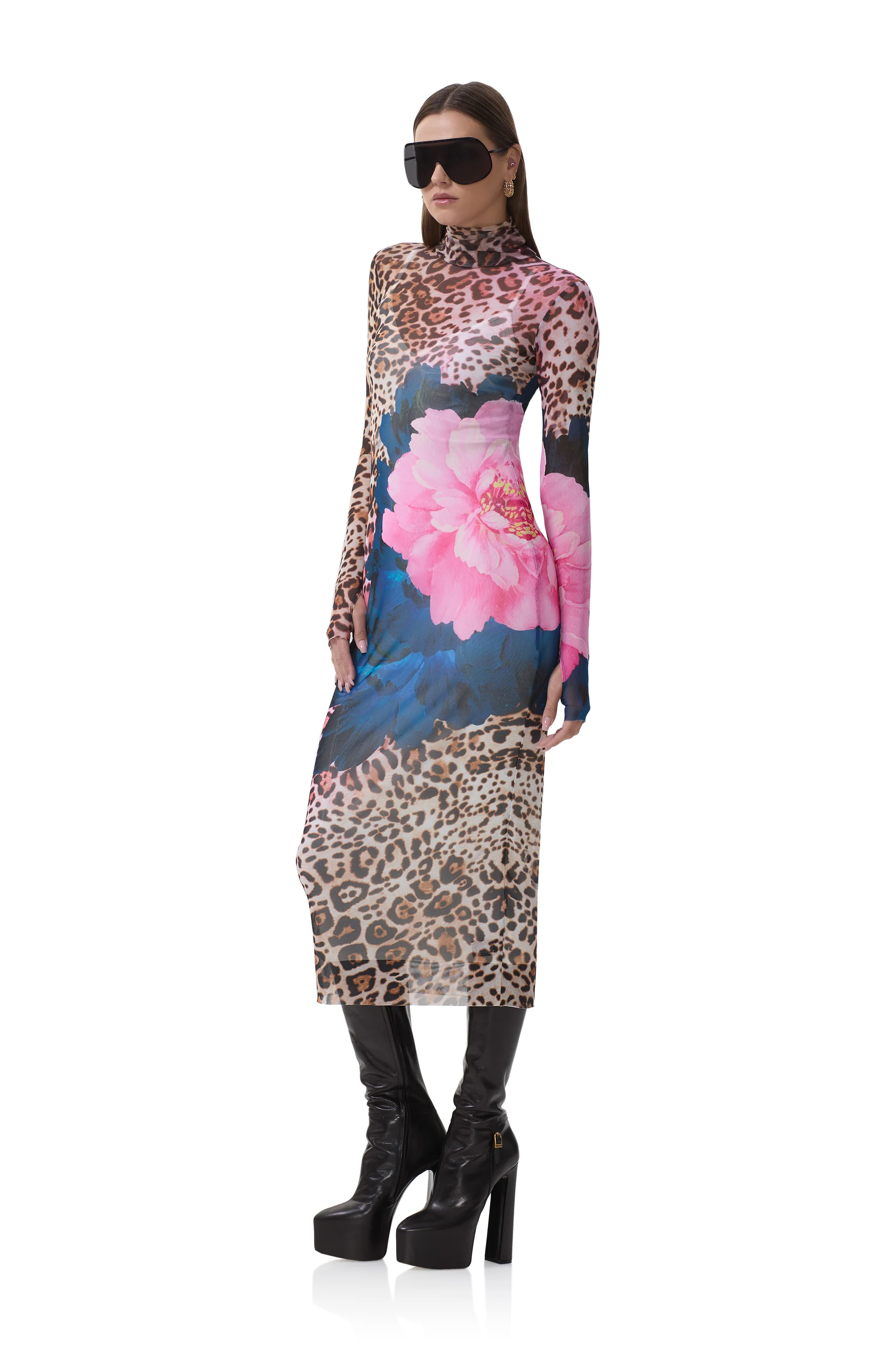 Shailene Dress - Animal Block Peony - Image 3