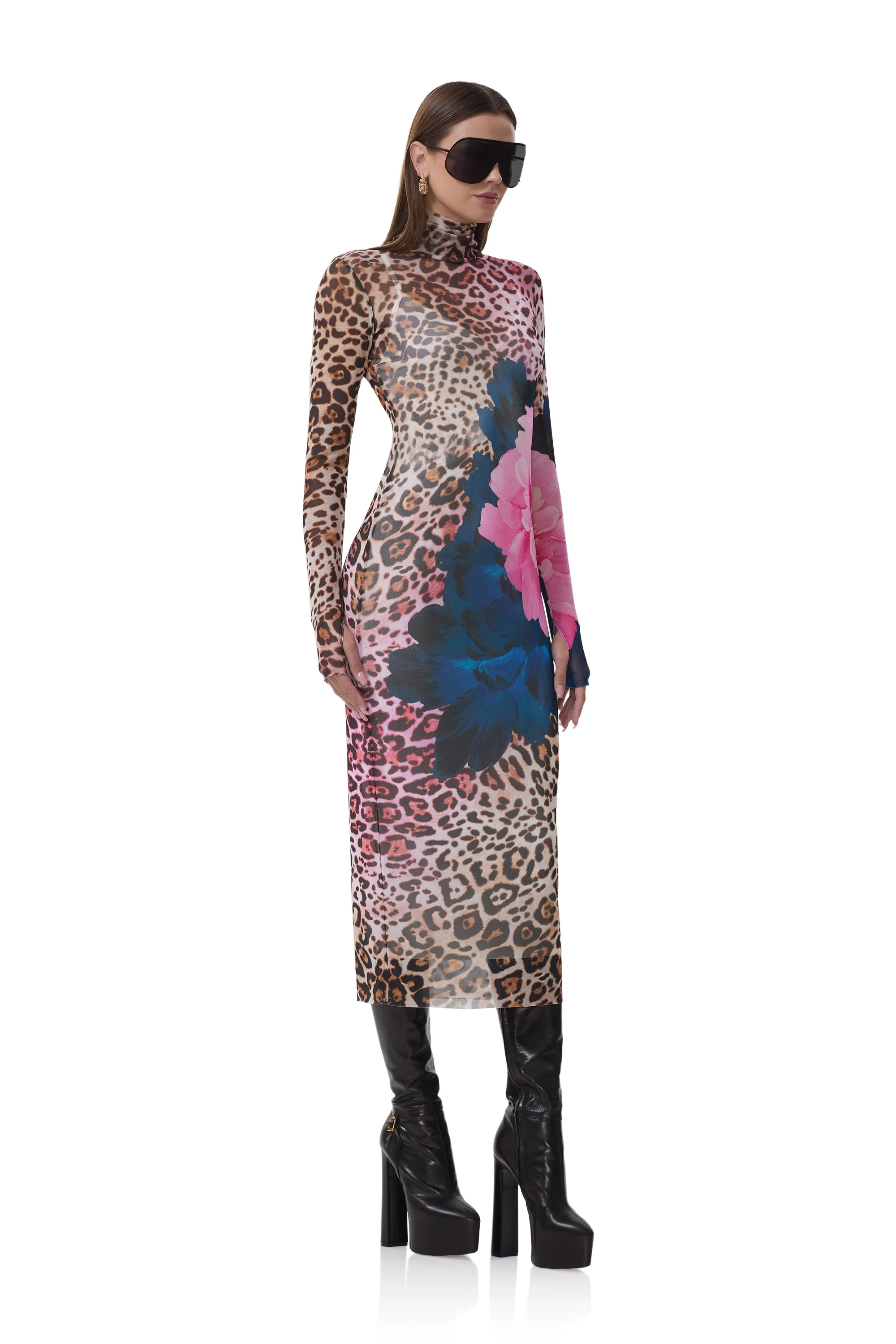 Shailene Dress - Animal Block Peony - Image 5