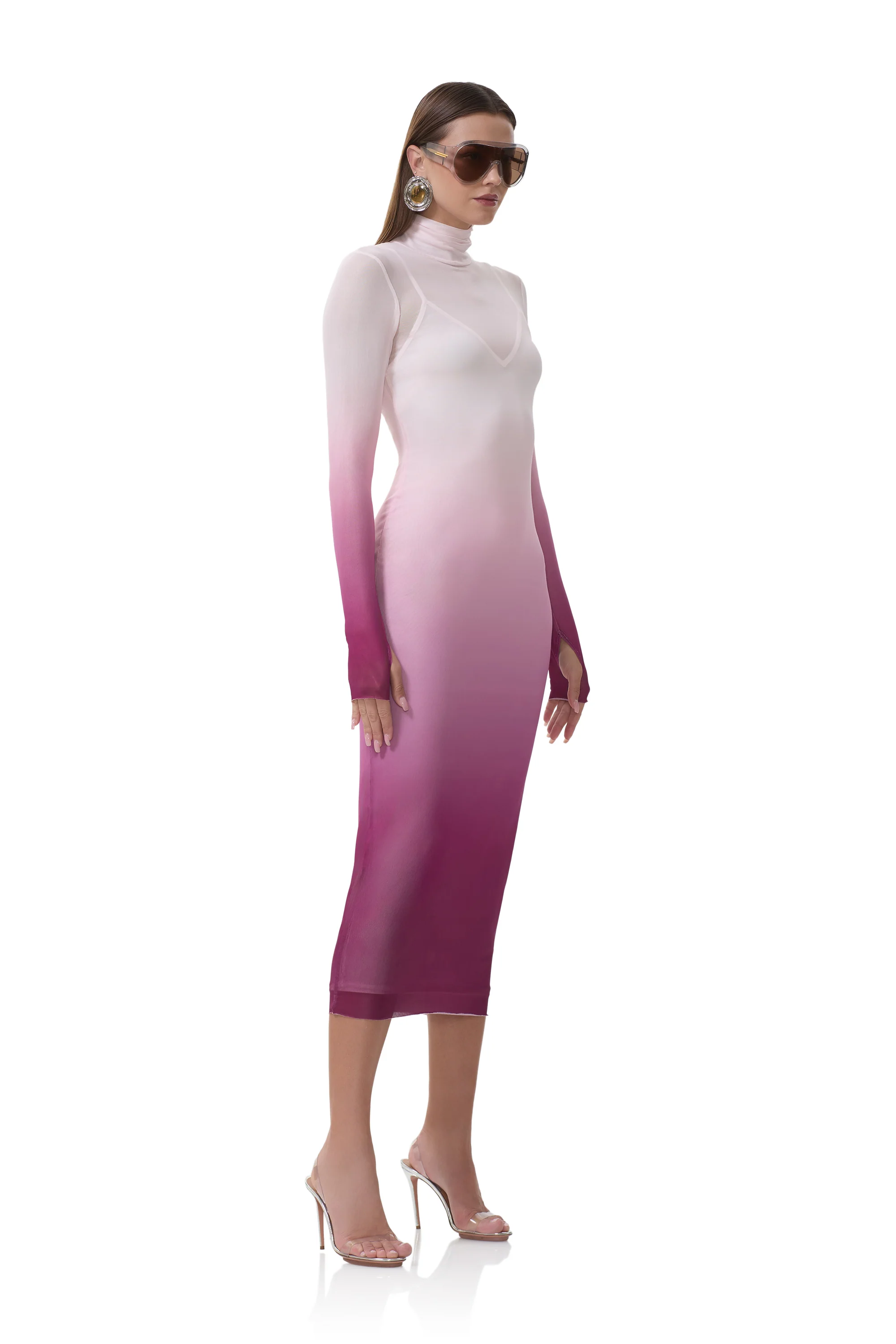 Shailene Dress - Mauve Ombre - Image 3