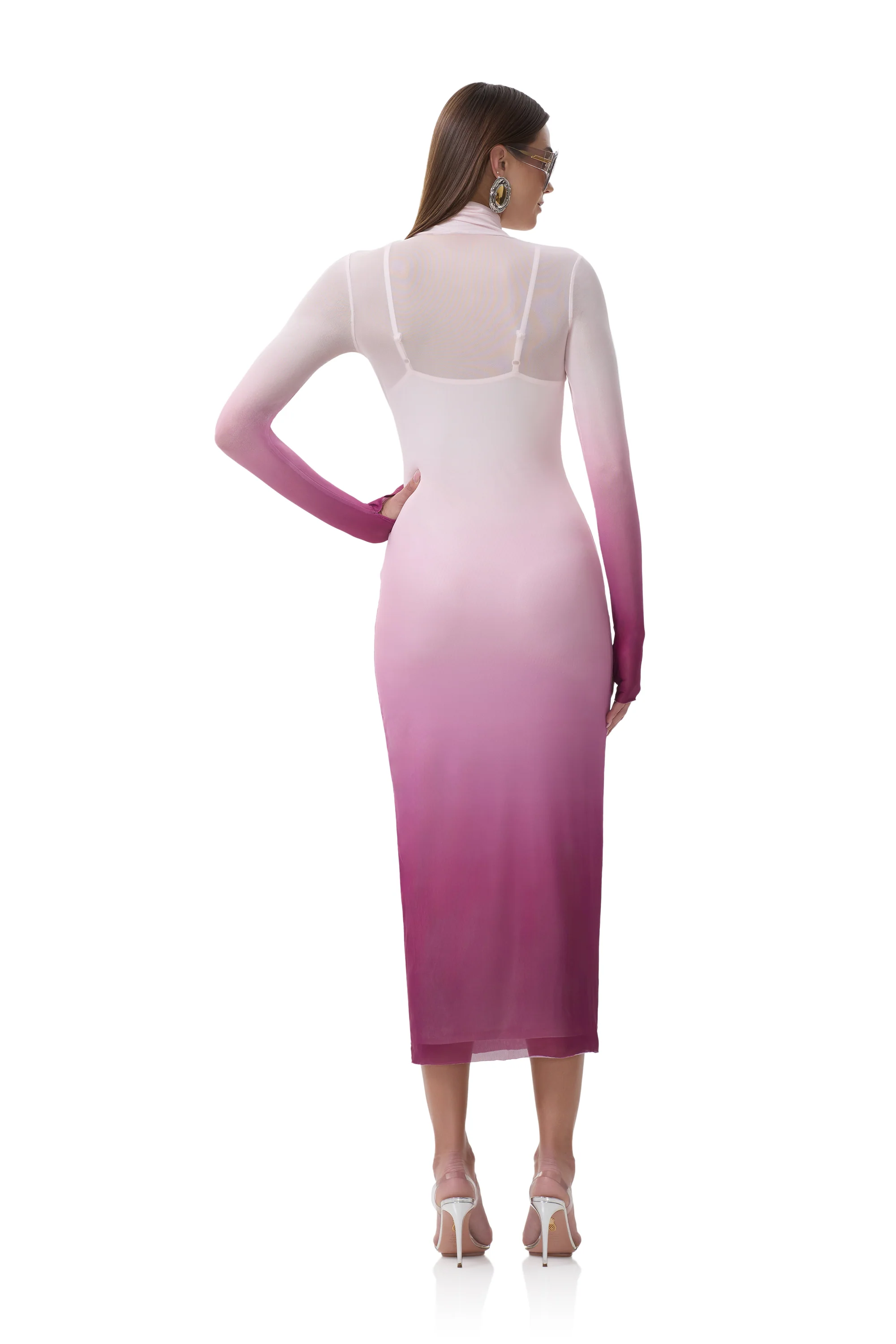 Shailene Dress - Mauve Ombre - Image 4