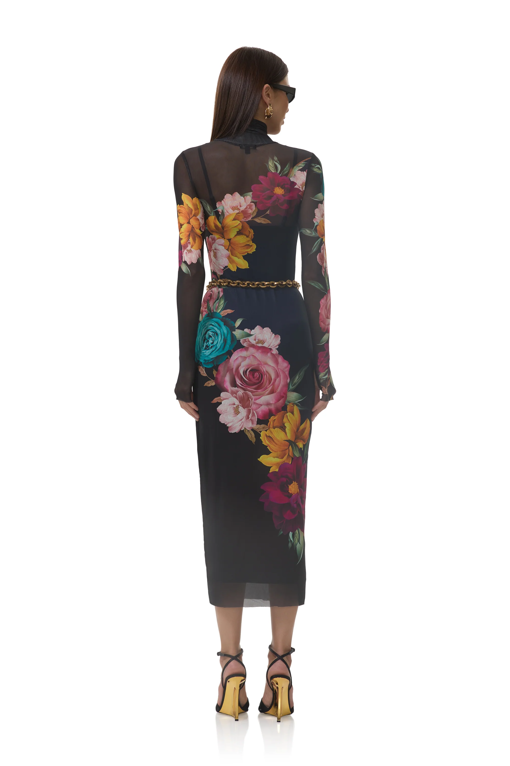 Shailene Dress - Navy Block Floral - Image 4
