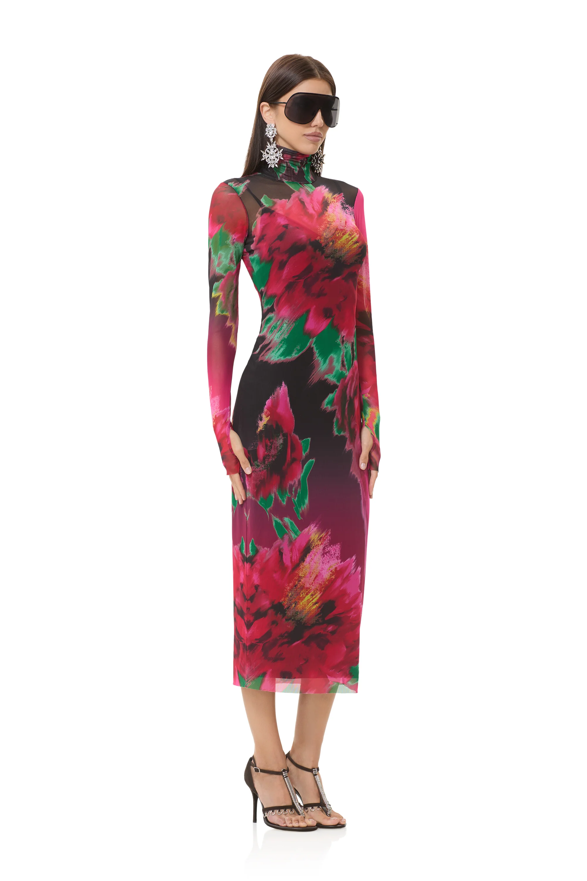 Shailene Dress - Pink Blur Blossom - Image 5