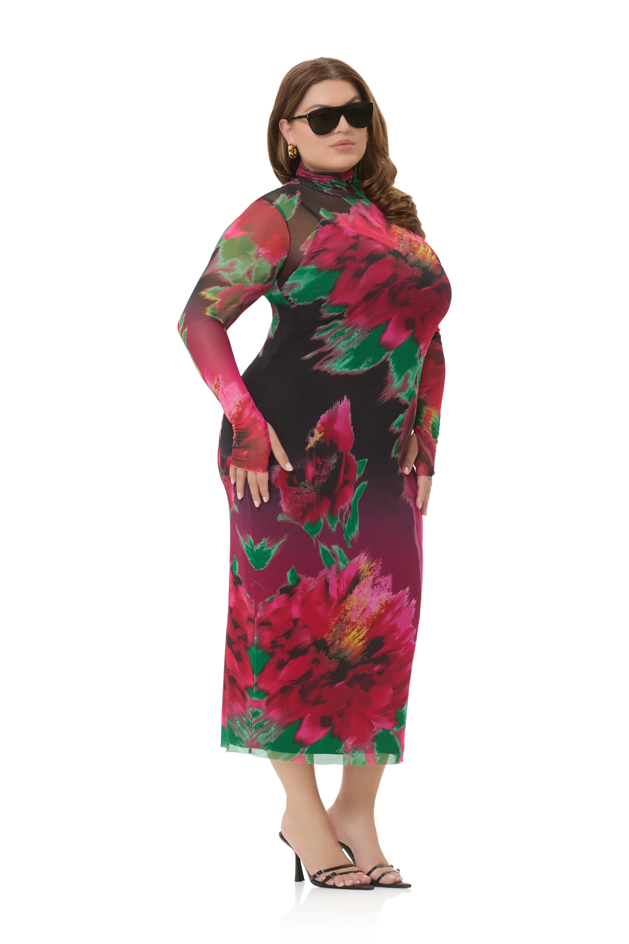Shailene Dress - Pink Blur Blossom - Image 6
