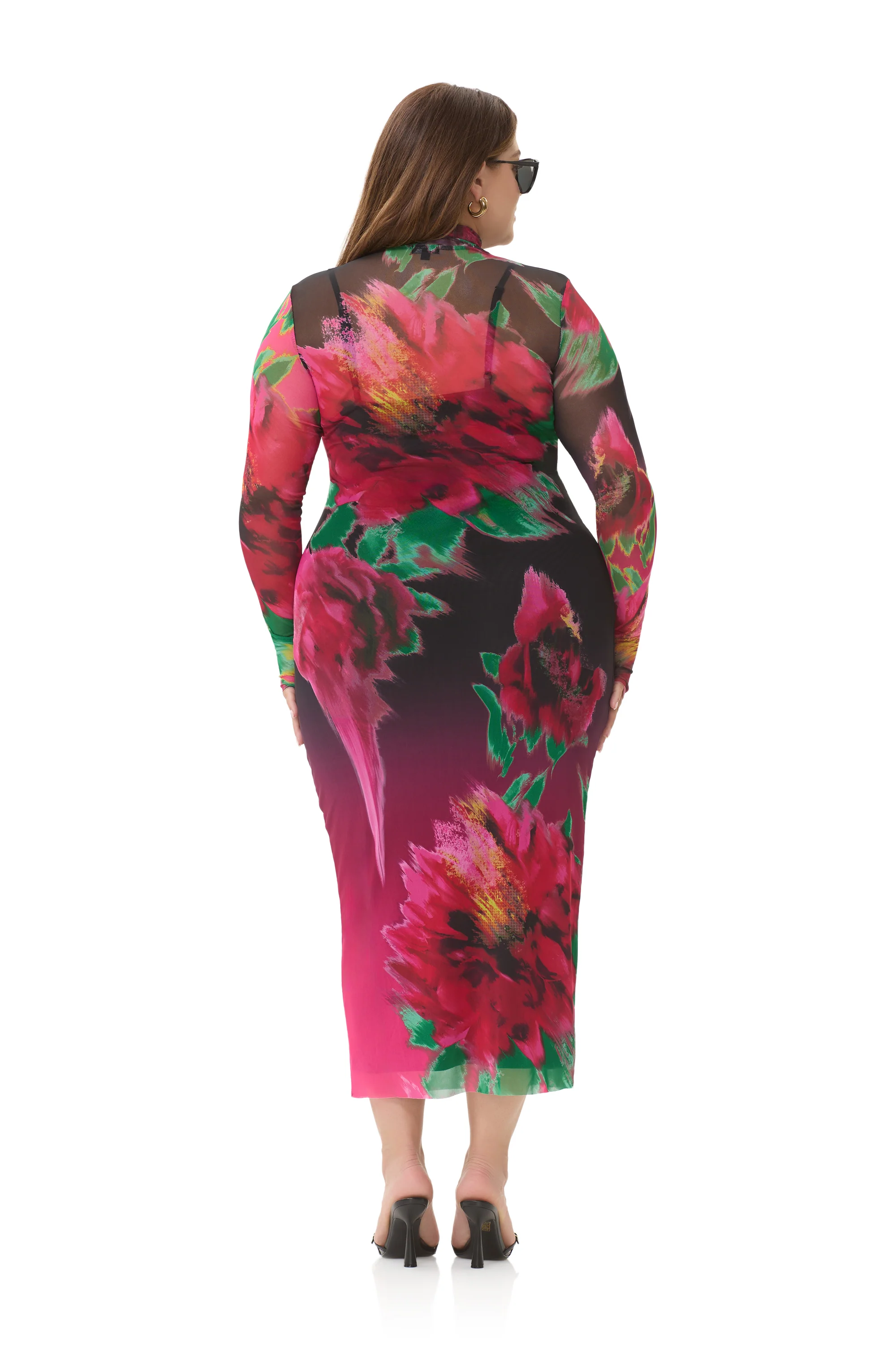 Shailene Dress - Pink Blur Blossom - Image 8
