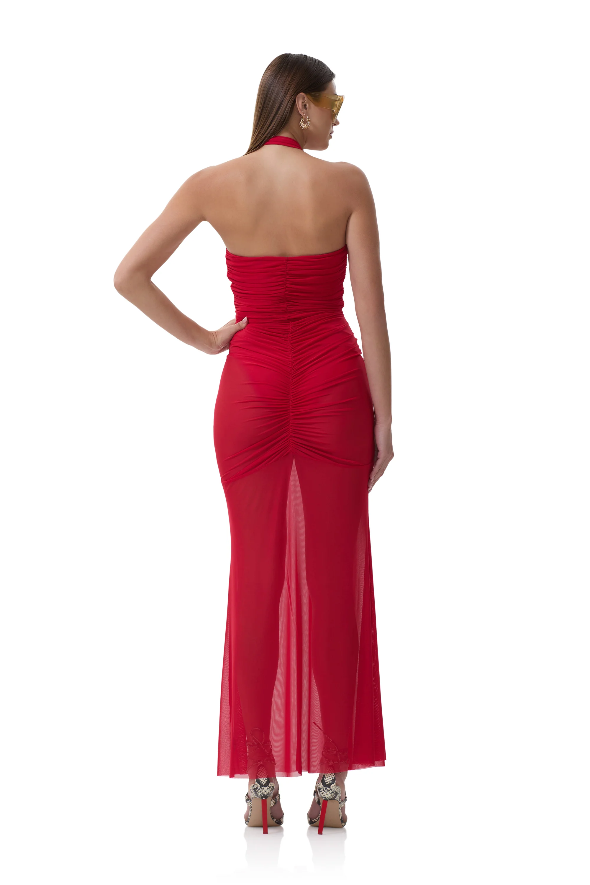 Sid Maxi Dress - Kiss Red - Image 4
